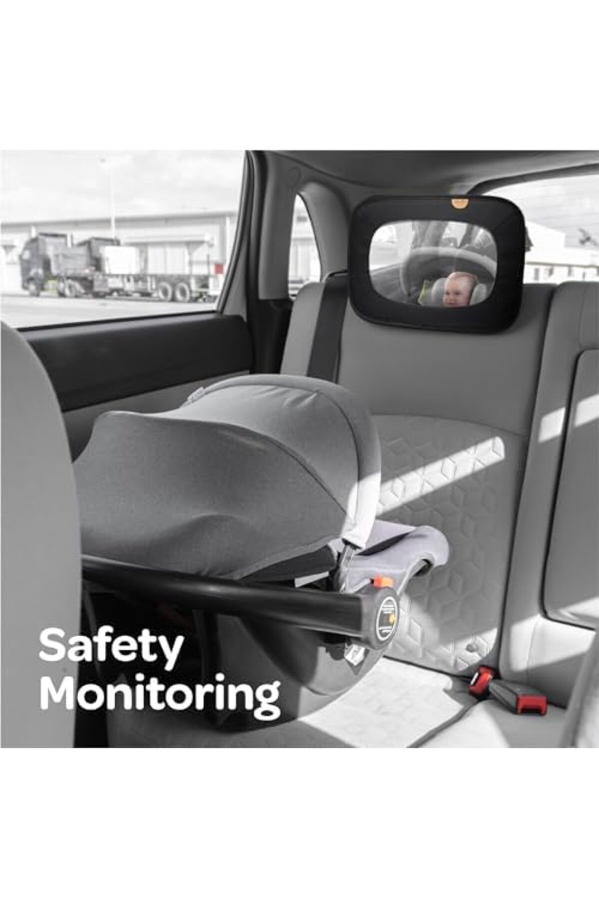 Moon-Baby Back Seat Mirror Maximum Visibility, Clear and Reflective, Wide Angle Convex, Un 4