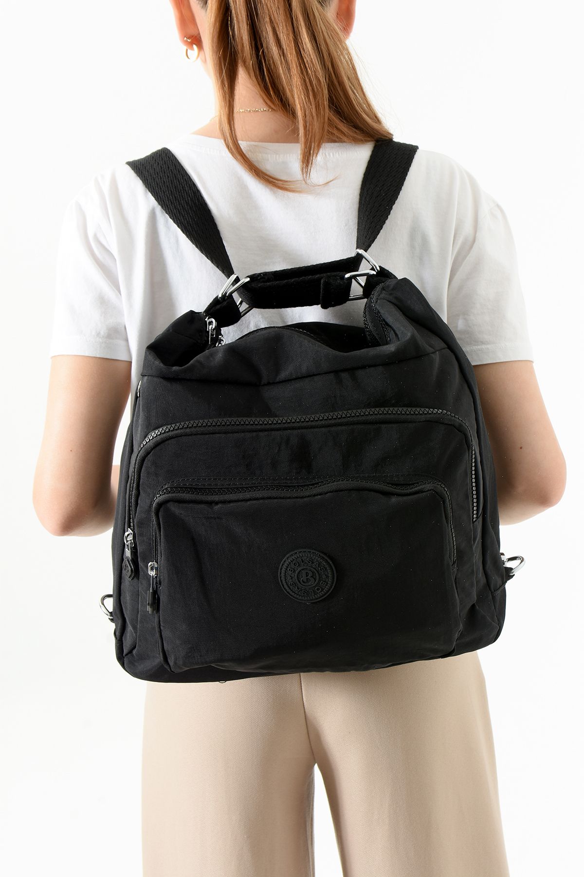 Just Polo Unisex KOL VE SIRT ÇANTASI ÇİFT BÖLMELİ SU GEÇİRMEZ KALİTELİ PAMUK KOLON