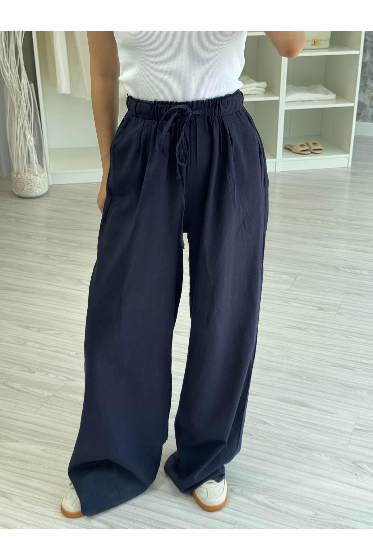 LUUNA STORE Keten Pantolon