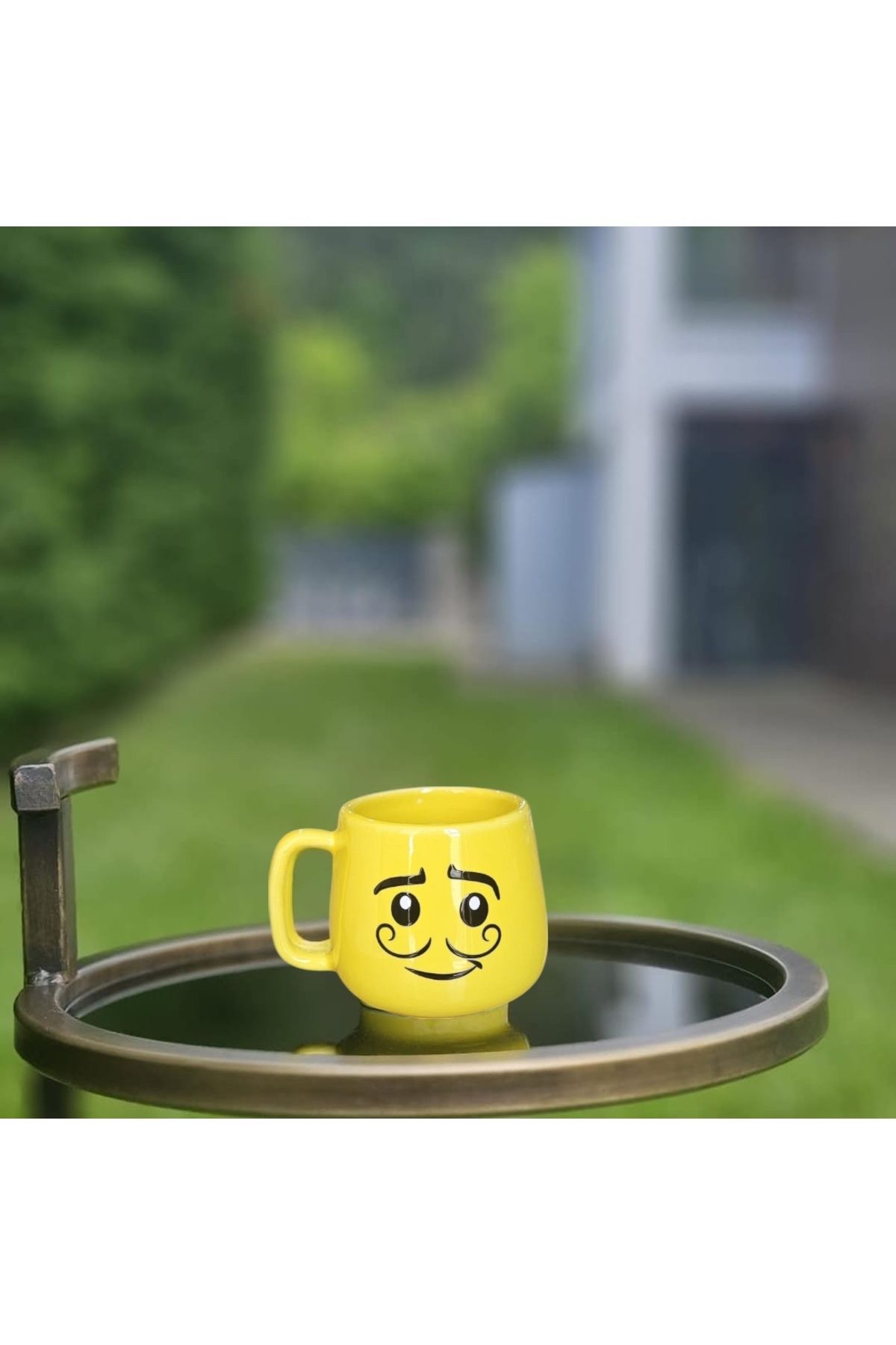 MeGgDecor Emoji Yüzlü 240ml Tombul Seramik Kupa