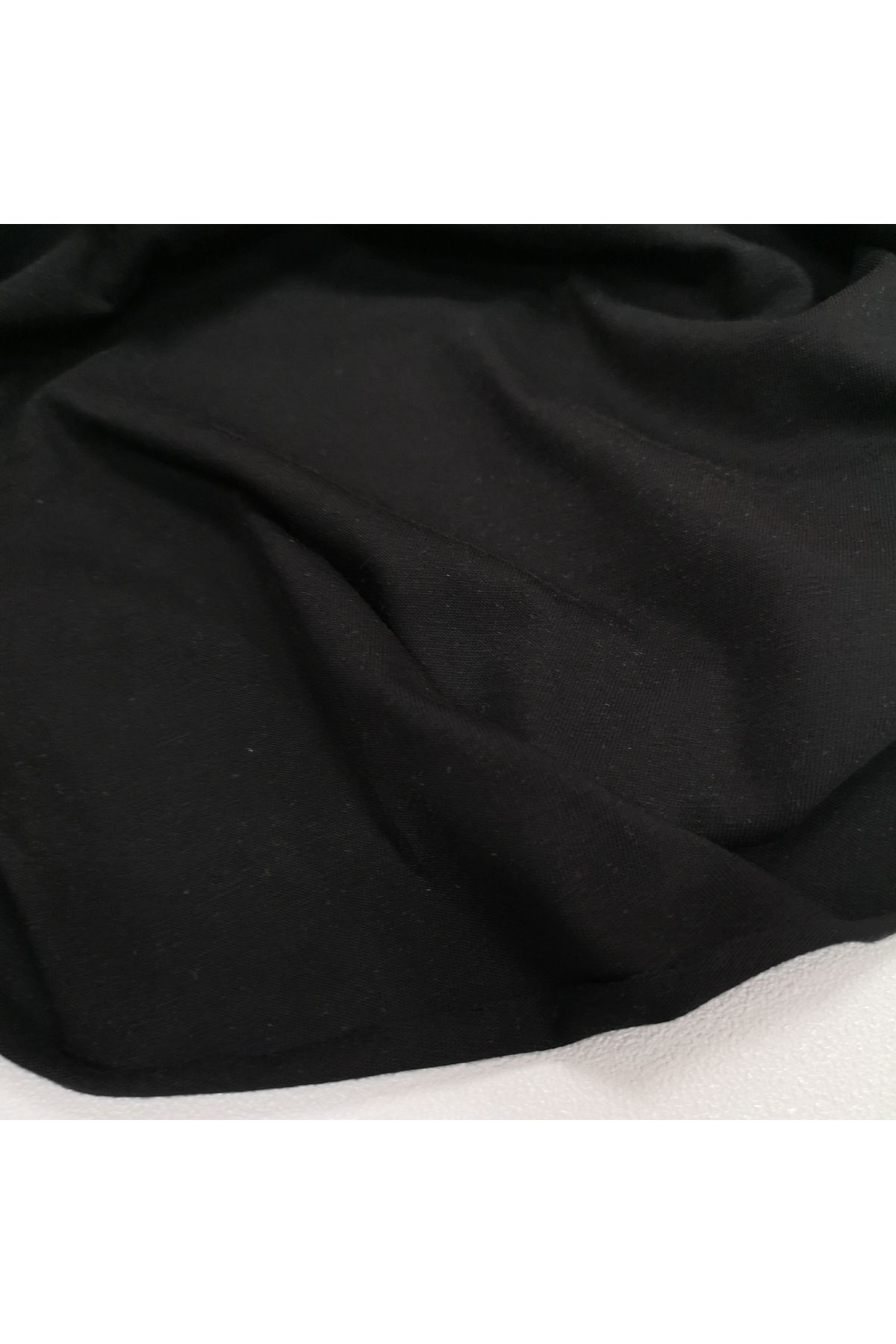 Kaf Kumaş Likralı Penye Süprem Kumaş | 210 gr | Siyah