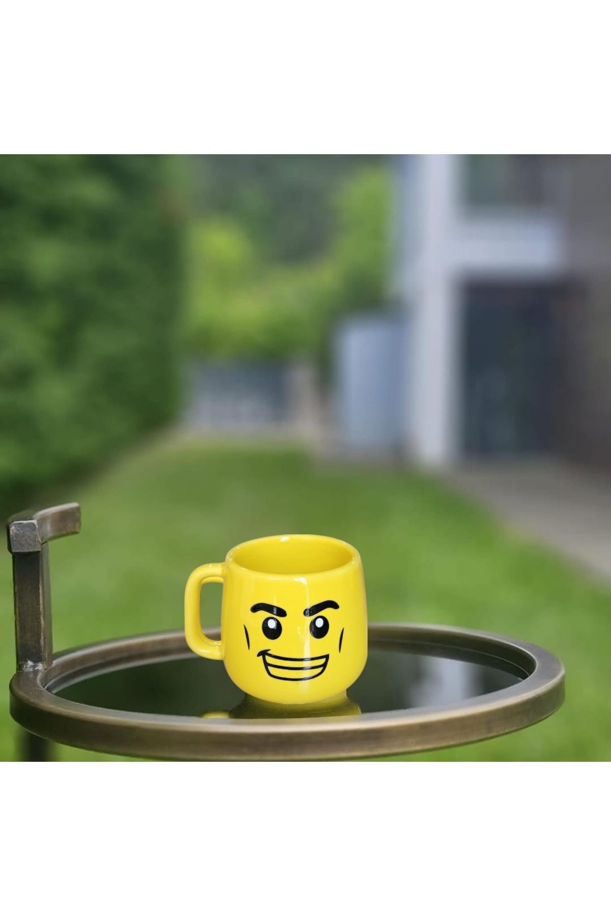 MeGgDecor Emoji Yüzlü 240ml Tombul Seramik Kupa