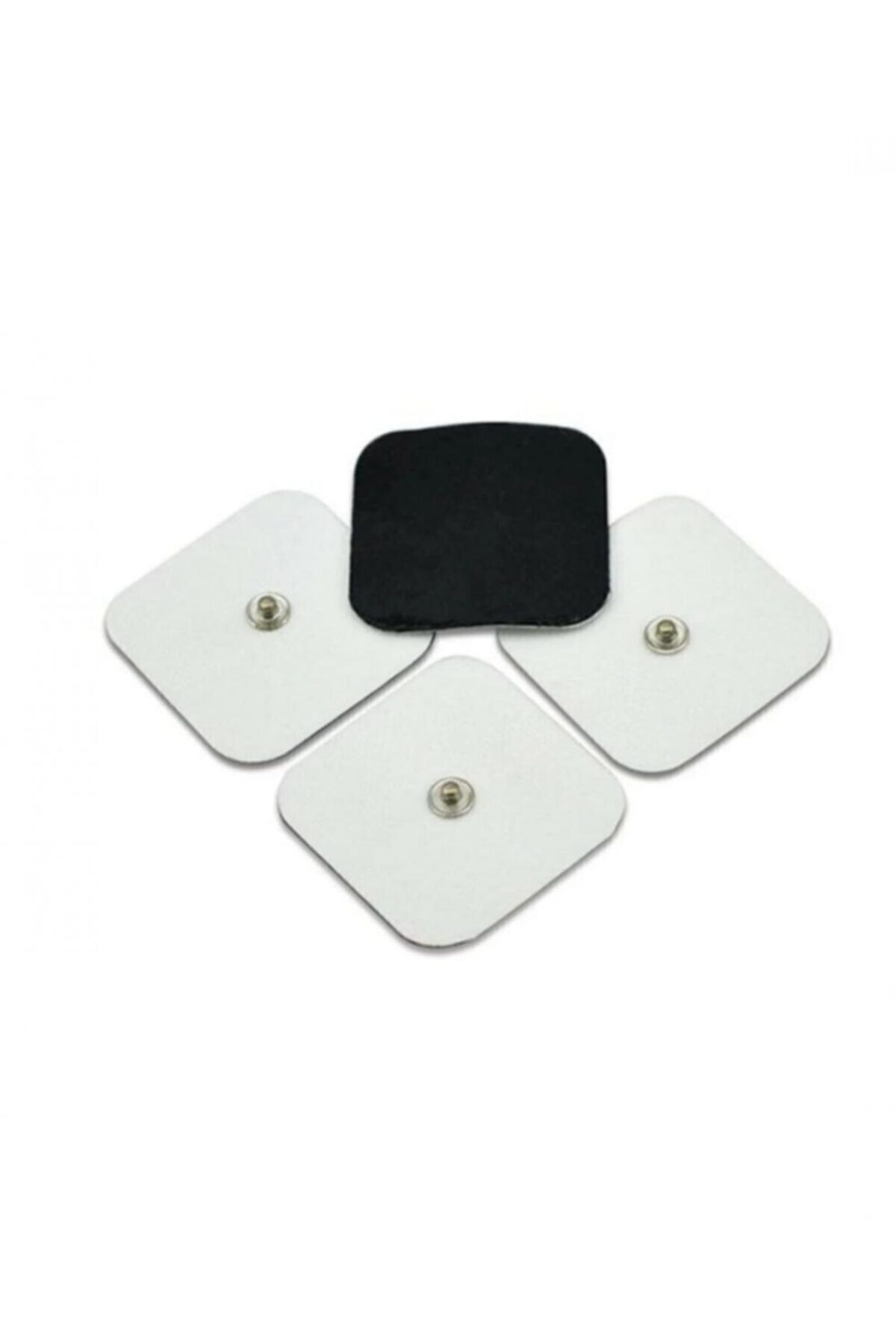 Elioure TR Kare Çıtçıtlı 4 Lü Paket Yedek Tens Pedi Çıt Çıtlı Elektrod Ped