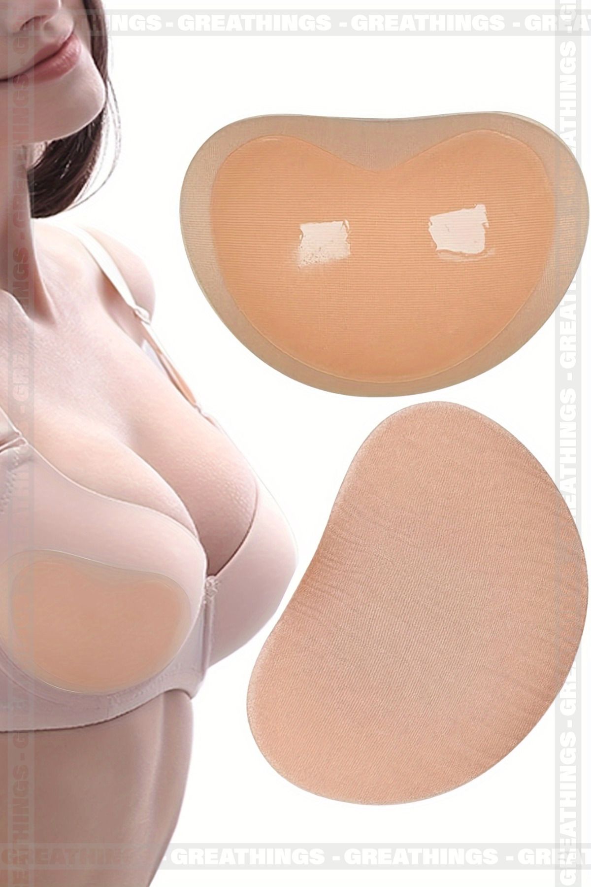 Greathings Ten Yapışkanlı Push Up Sütyen İçi Desteği Dolgunlaştırıcı Dikleştirici Sütyen pedi