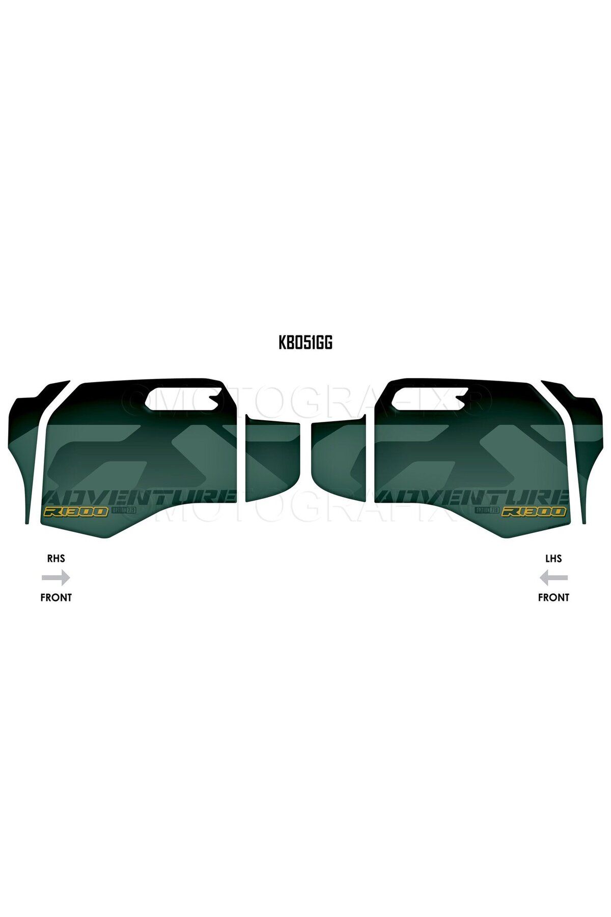 motografix Tank - Knee Pad BMW R1300GS Adventure Trophy 2024-2025