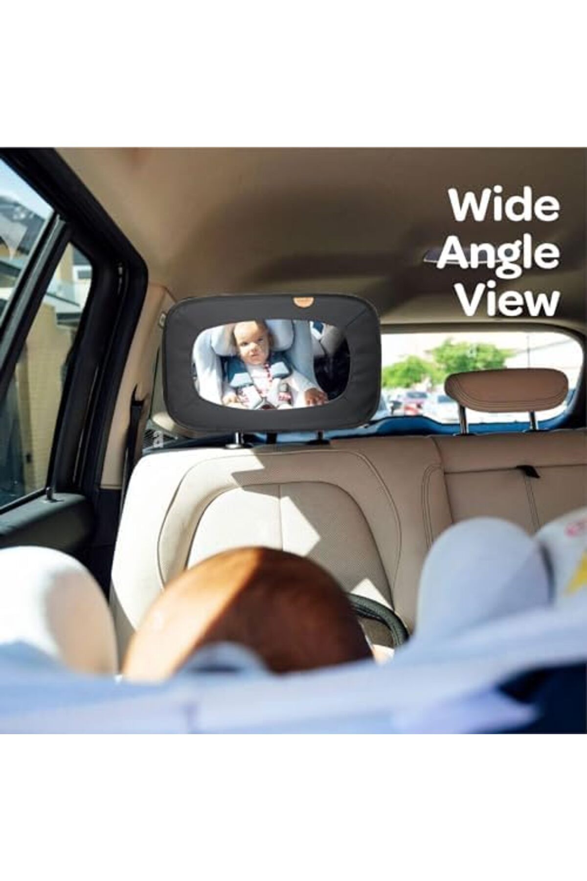 Moon-Baby Back Seat Mirror Maximum Visibility, Clear and Reflective, Wide Angle Convex, Un 6