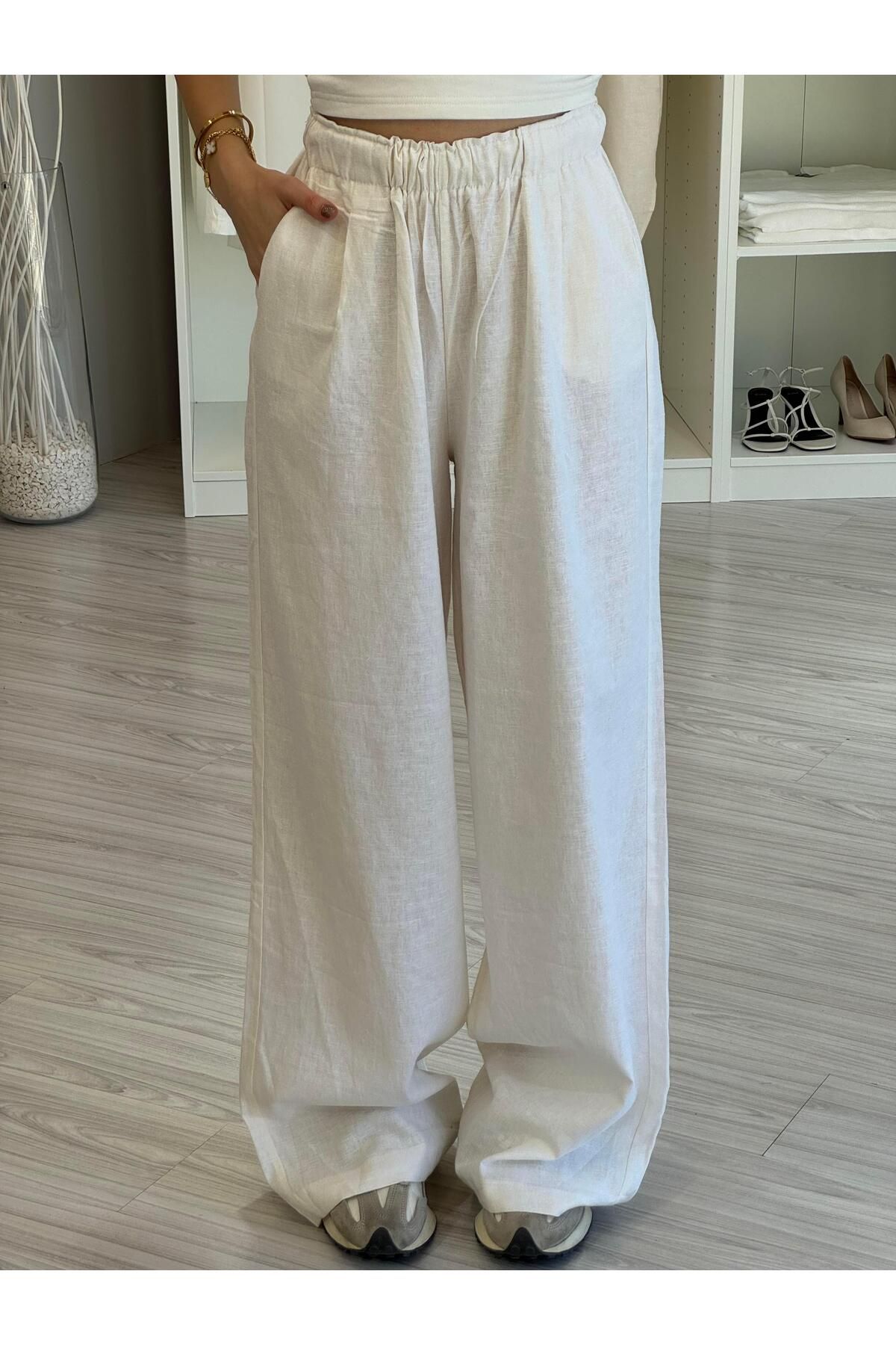 LUUNA STORE Keten Pantolon