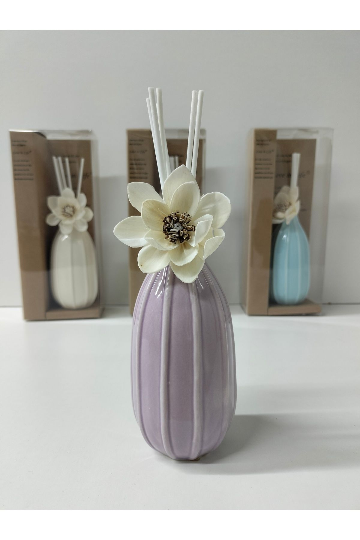 Yonca Hediyelik VAZO ÇUBUKLU KUKU- KOKU-ODA KOKUSU-OFİSKOKUSU -LÜX ŞIK GÖRÜNÜMLÜ (15CM)SİPARİŞTE RENK BELİRTİNİZ