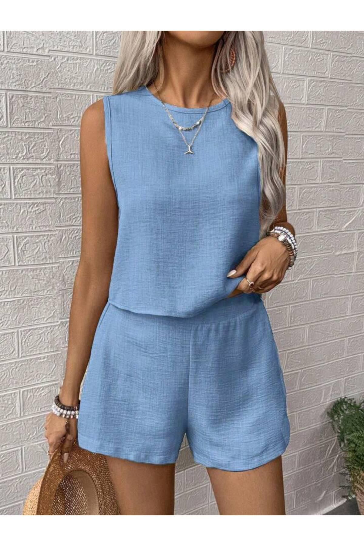 nunashop Keten 2Lİ Şortlu Takim