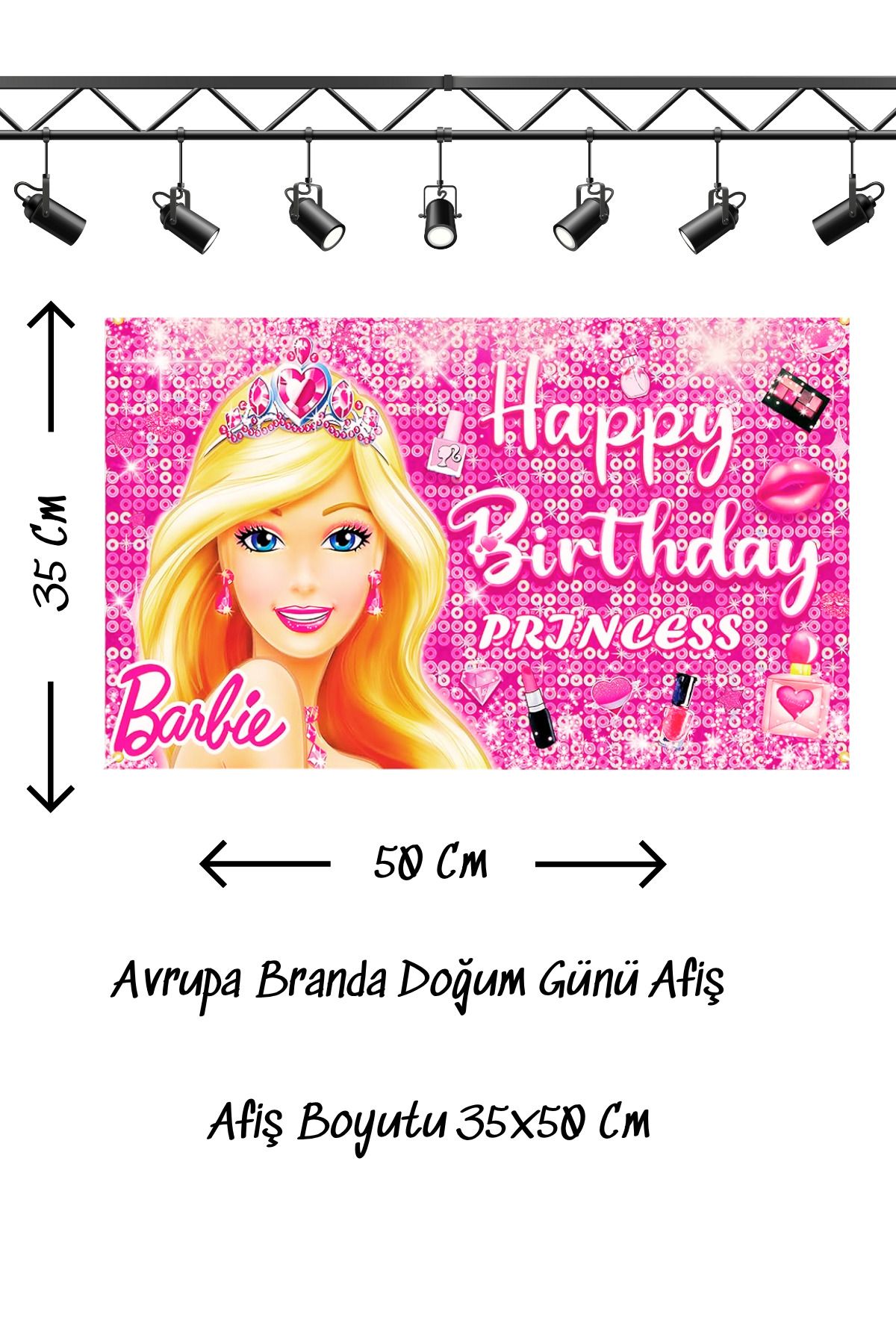 snowparty Doğum Günü Afişi Poster Avrupa Branda 35x50 Cm 2