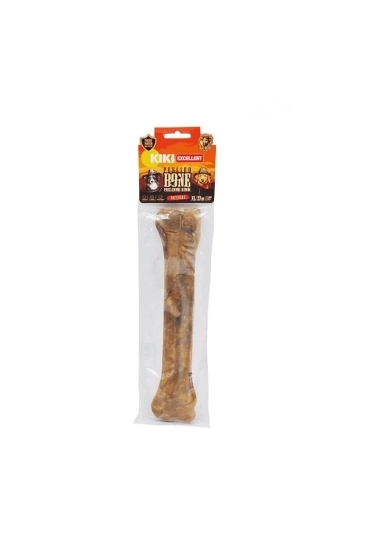 Generic Kiki Excellent Sığır Derisinden Naturel Pres Kemik Köpek Ödülü 27 Cm