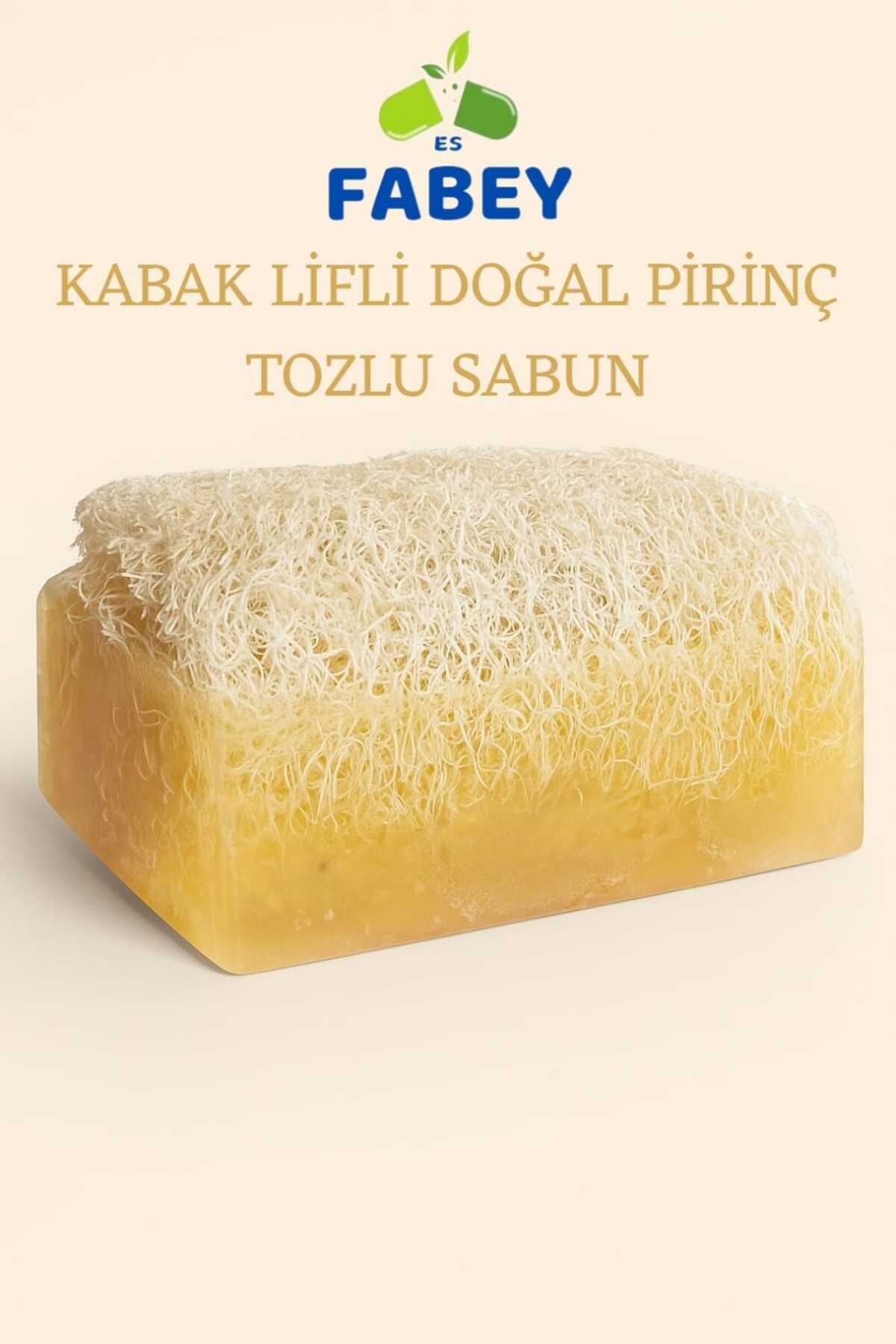 esfabey Kabak Lifli Doğal Pirinç Tozlu Sabun 130gr