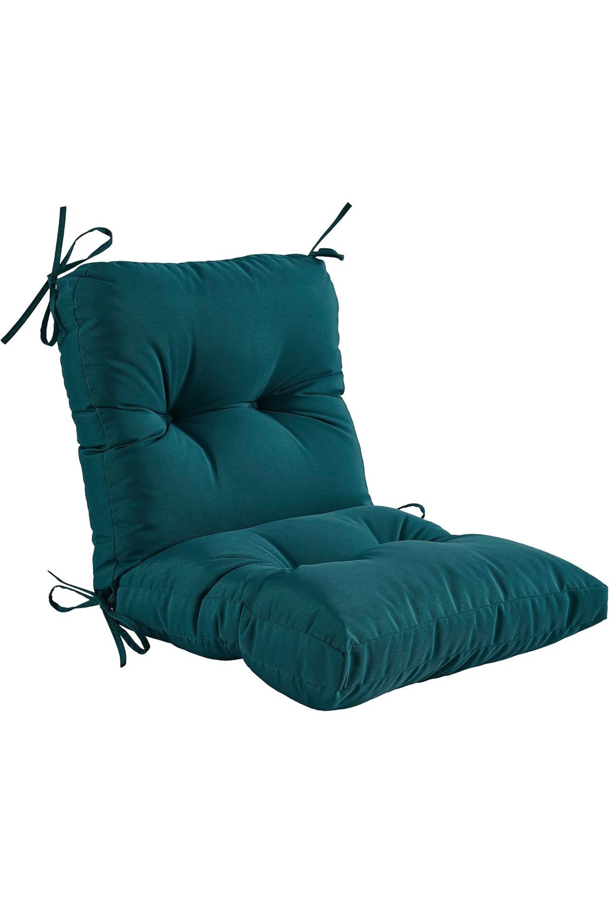 puffiber Pofidik Arkalıklı Balkon Sandalye Minderi Özel Dikişli Bağcıklı 43x88 Cm