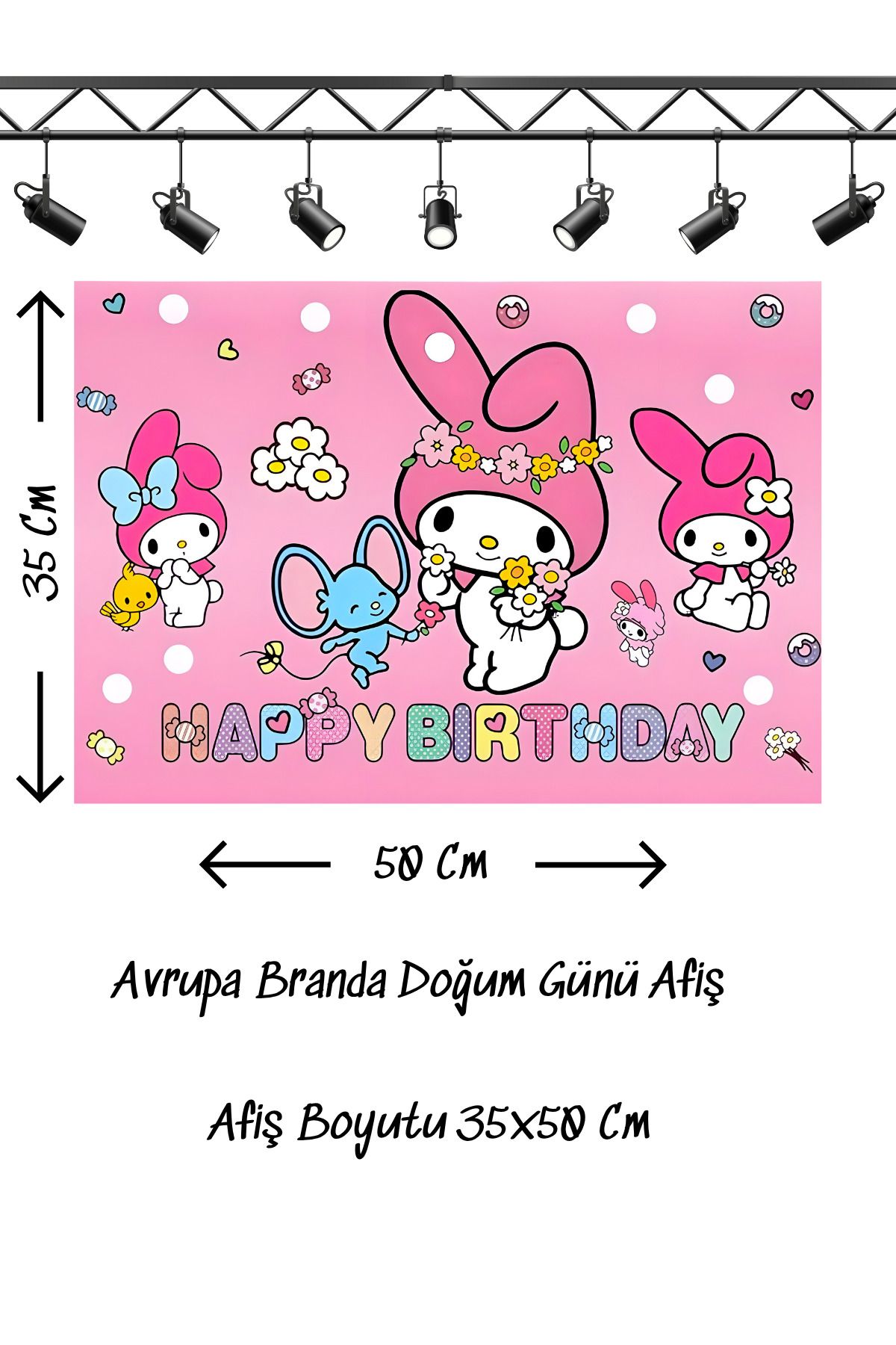 snowparty Doğum Günü Afişi Poster Avrupa Branda 35x50 Cm
