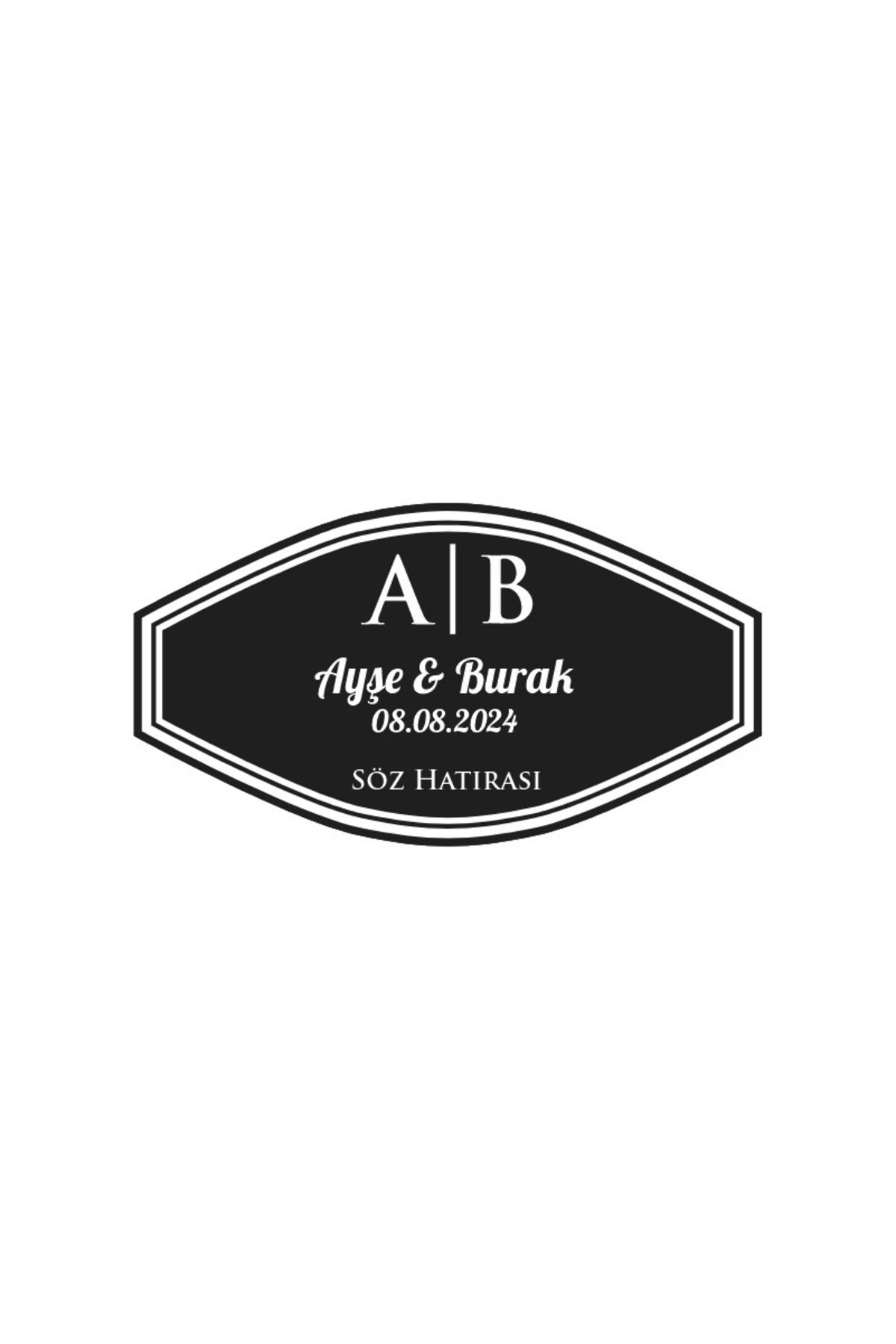 Reysa Tasarım Kuşlu ve Çiçekli Kış Etiketi Kına Nişan Düğün 3x3 cm özel etiket / 50 adet sticker