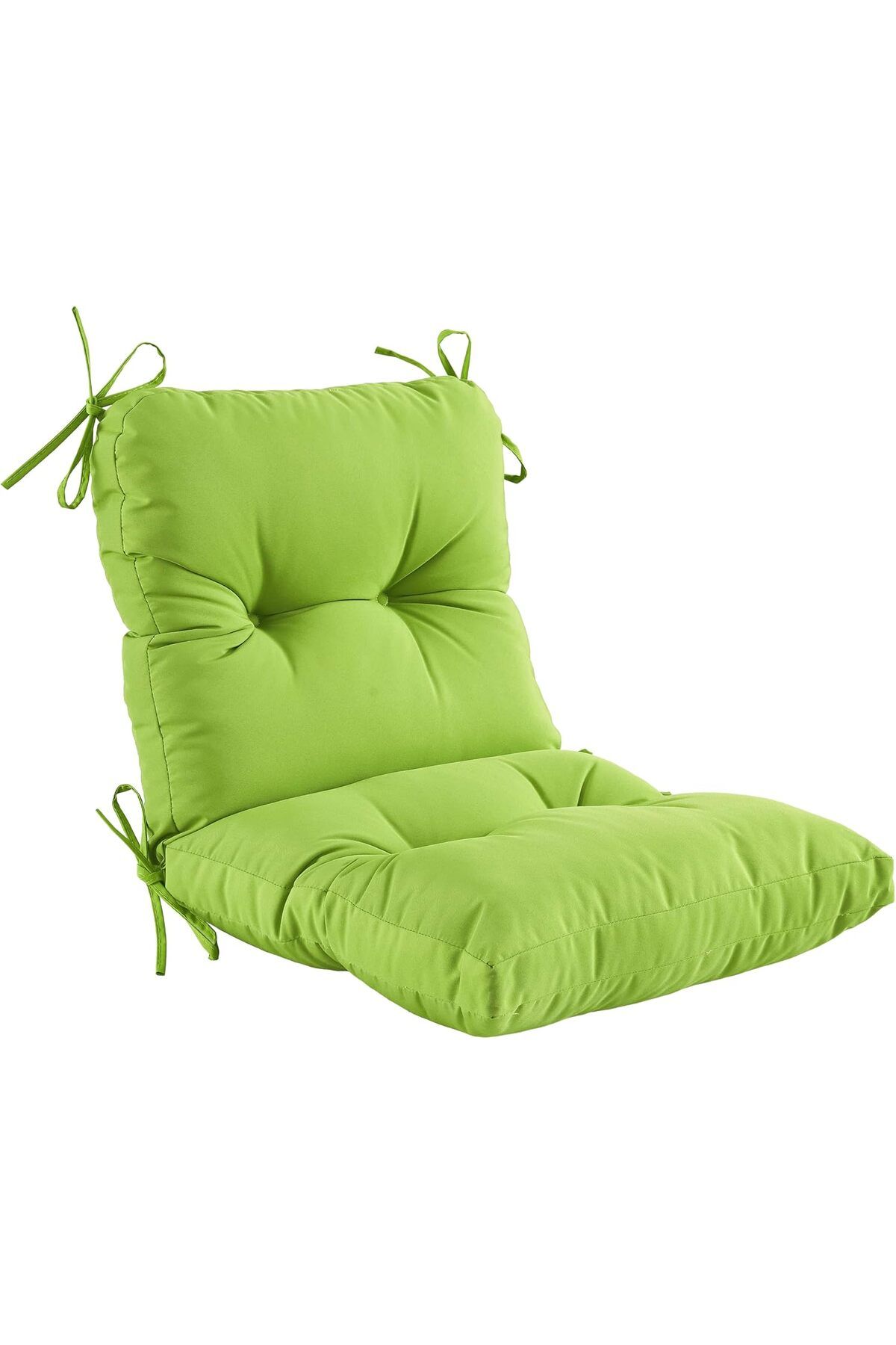 puffiber Pofidik Arkalıklı Balkon Sandalye Minderi Özel Dikişli Bağcıklı 43x88 Cm