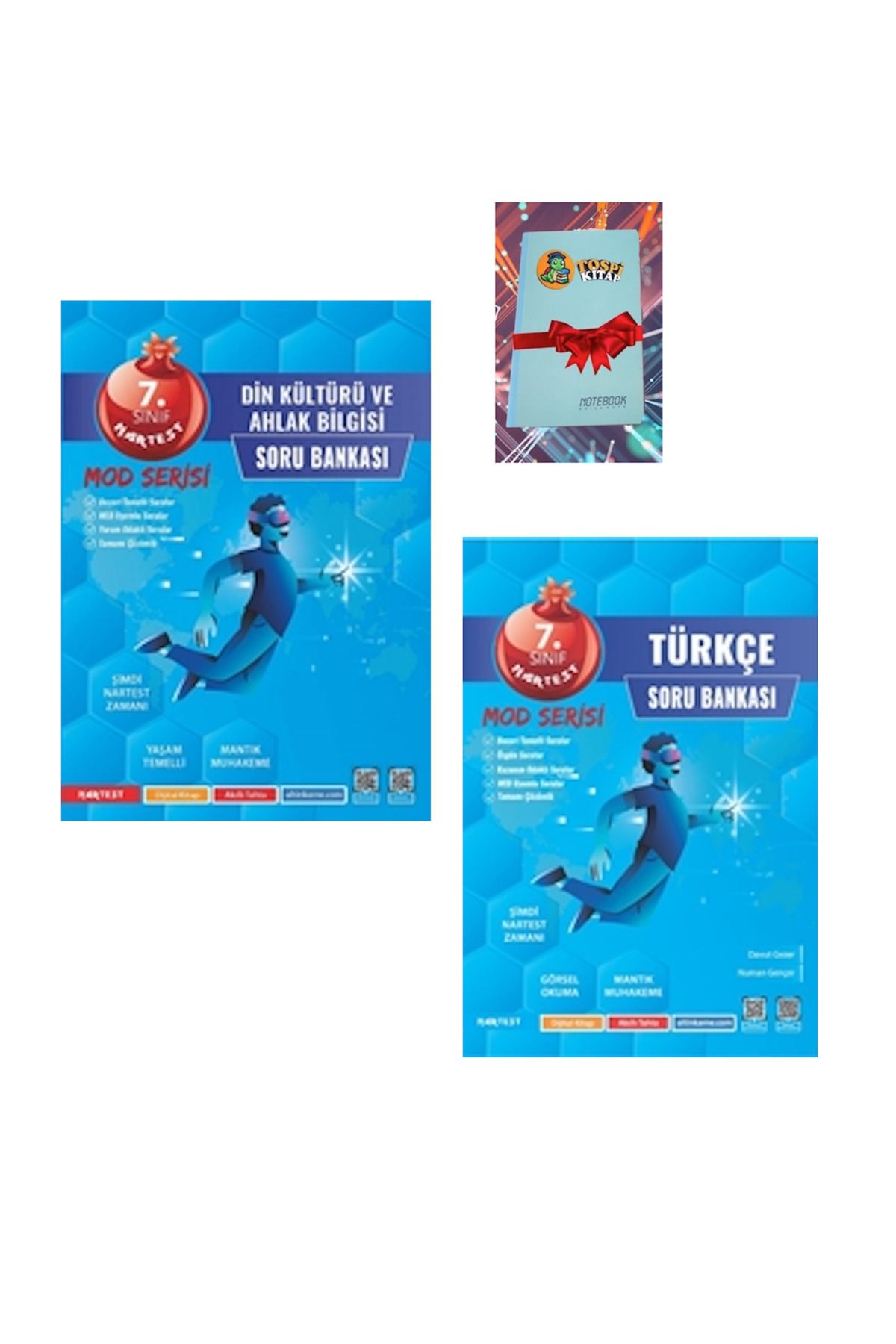 Nartest Yayınları 7. Sınıf Mod DİN KÜLTÜRÜ + TÜRKÇE Soru Bankası ( NOT DEFTERİ HEDİYE)