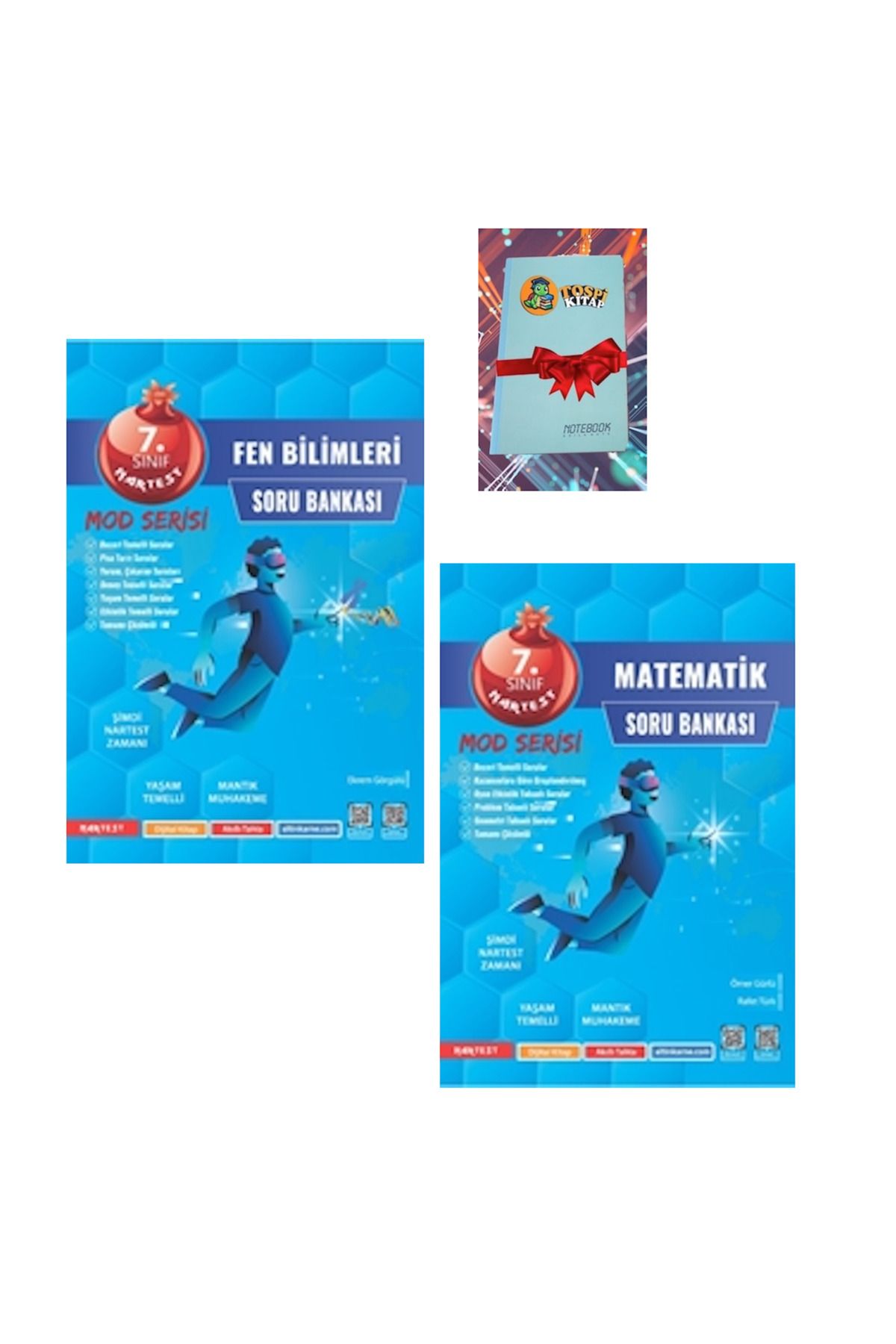 Nartest Yayınları 7. Sınıf Mod FEN BİLİMLERİ + MATEMATİK Soru Bankası ( NOT DEFTERİ HEDİYE)
