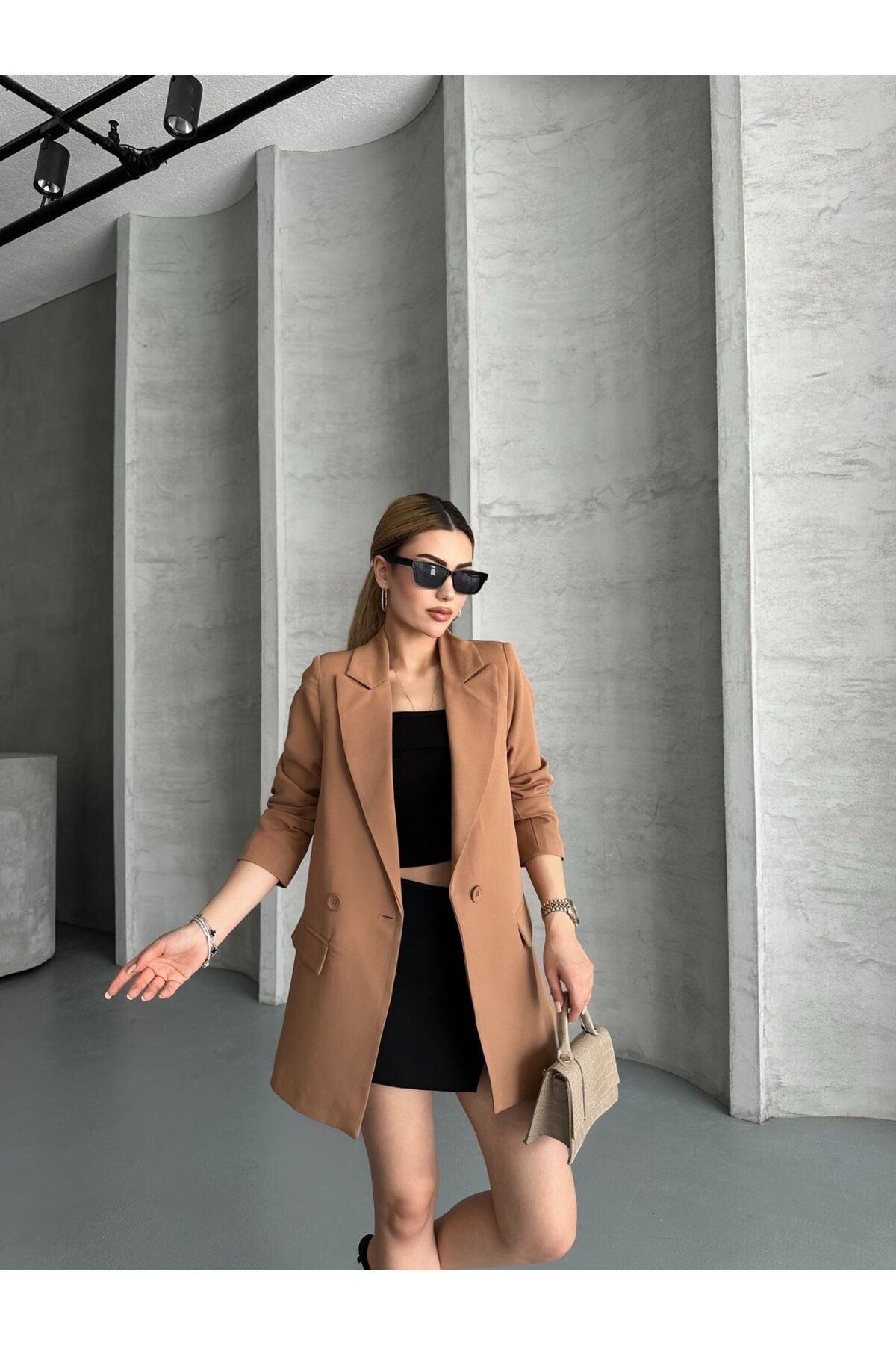 Kirazgym Kadın Astarlı Blazer Ceket