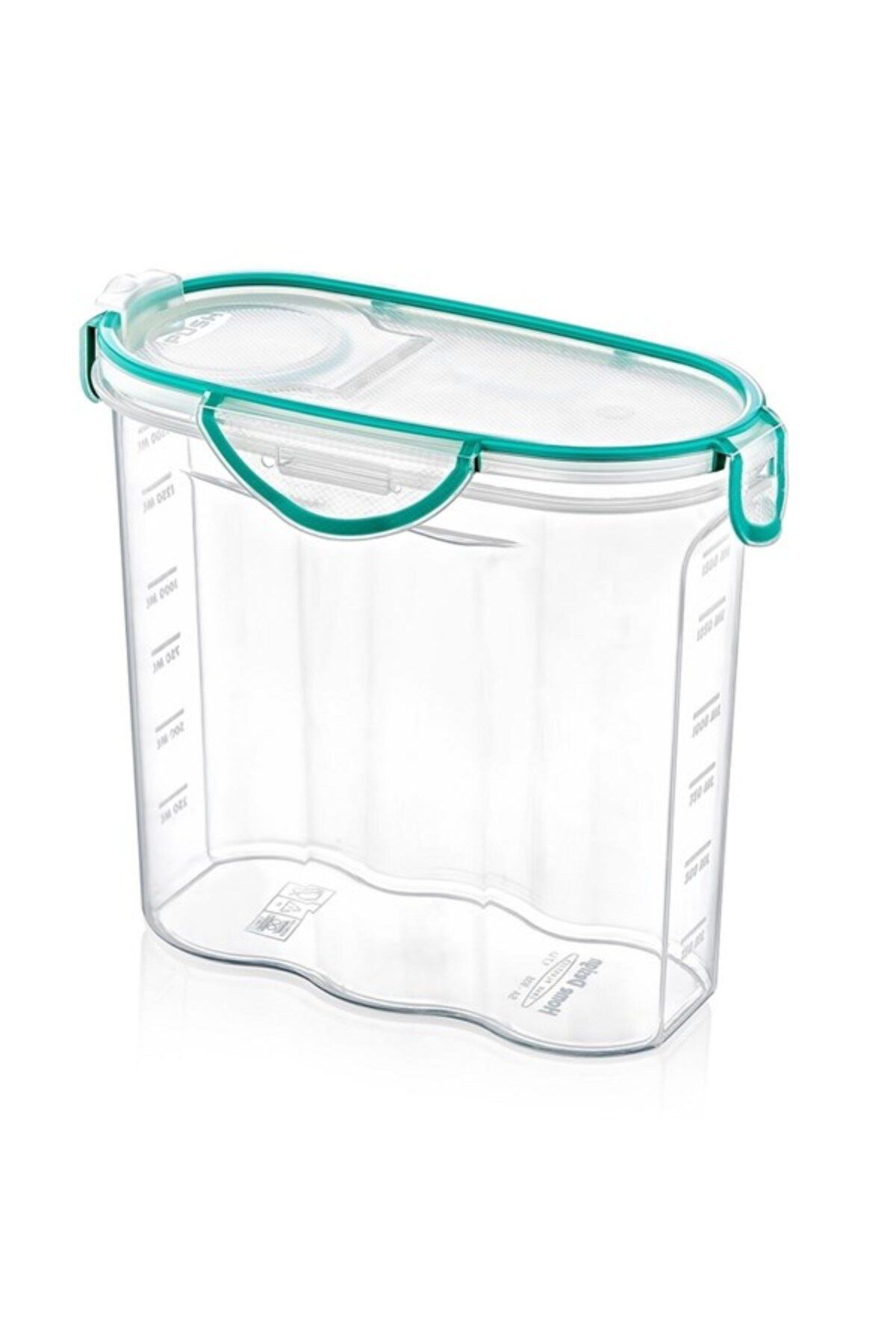 SANEC ® Kilitli Kapaklı Contalı Hava,Su Sıvı Geçirmez 1,7 Litre Erzak Saklama Kabı-SA585