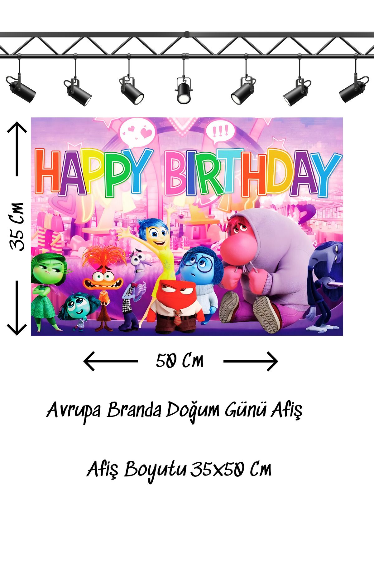 snowparty Doğum Günü Afişi Poster Avrupa Branda 35x50 Cm
