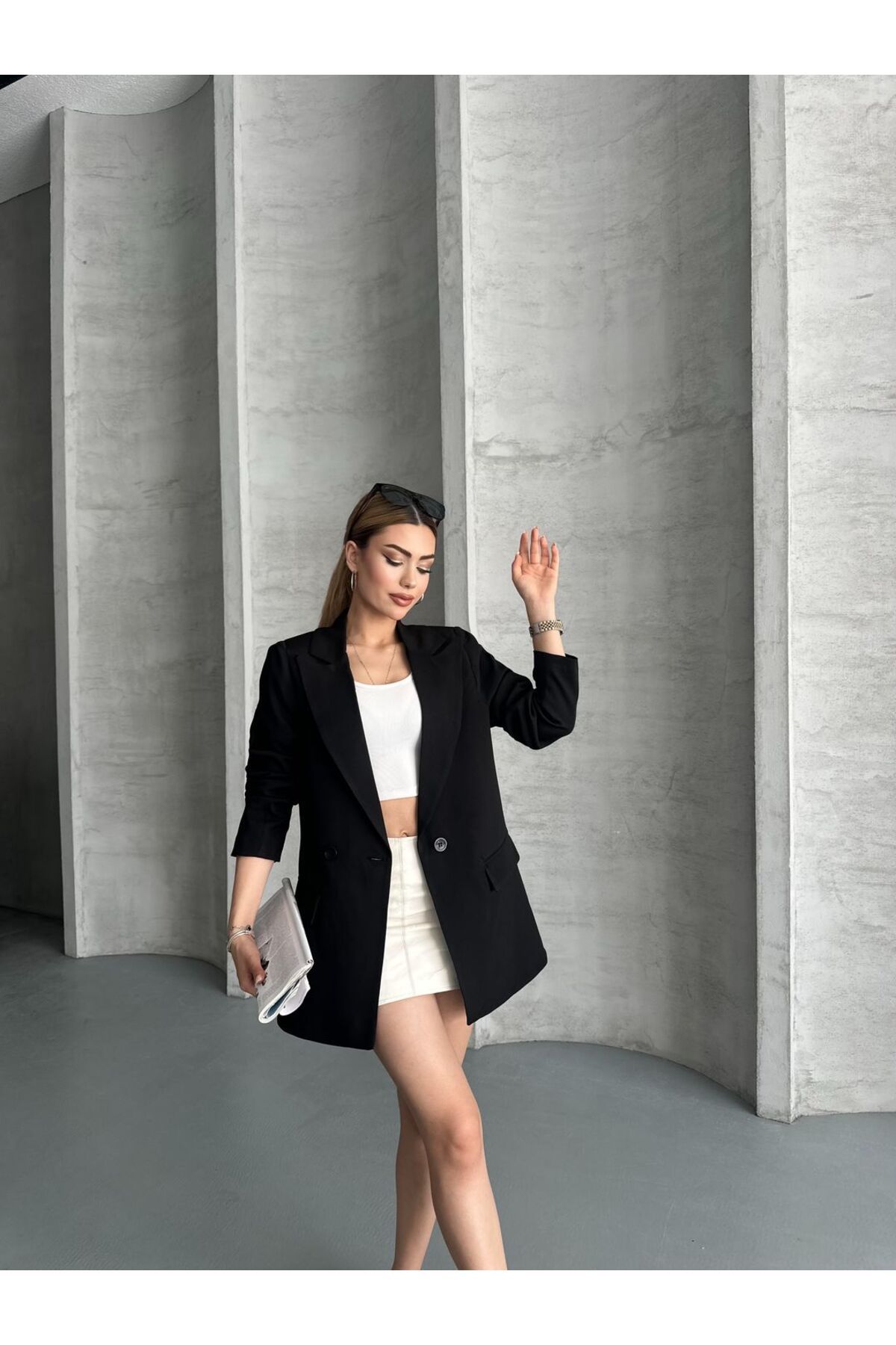 Kirazgym Kadın Astarlı Blazer Ceket