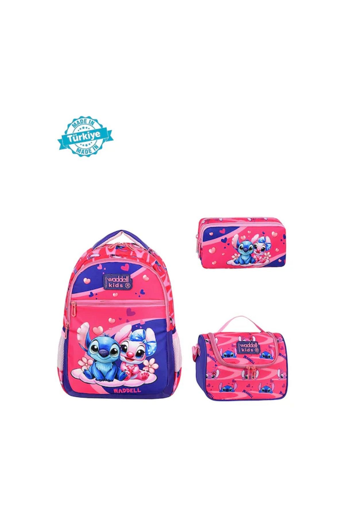 Tower Toys Waddell Stiç Temalı İlkokul Sırt Çantası,termal Beslenme Çantası Ve Kalemlik,ilköğretim Çantası Set