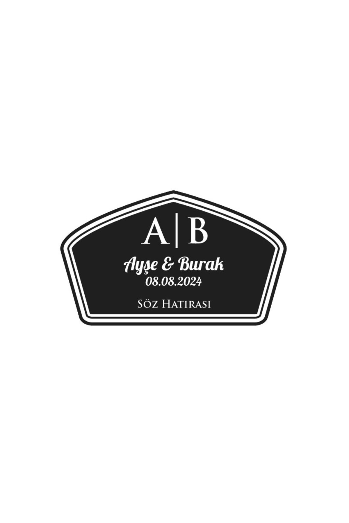Reysa Tasarım Yuvarlak Geyikli Kış Etiketi Kına Nişan Düğün 3x3 cm özel etiket / 50 adet sticker