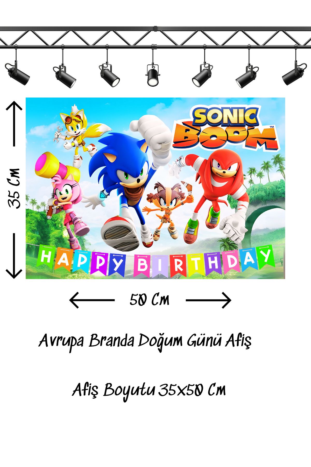 snowparty Doğum Günü Afişi Poster Avrupa Branda 35x50 Cm