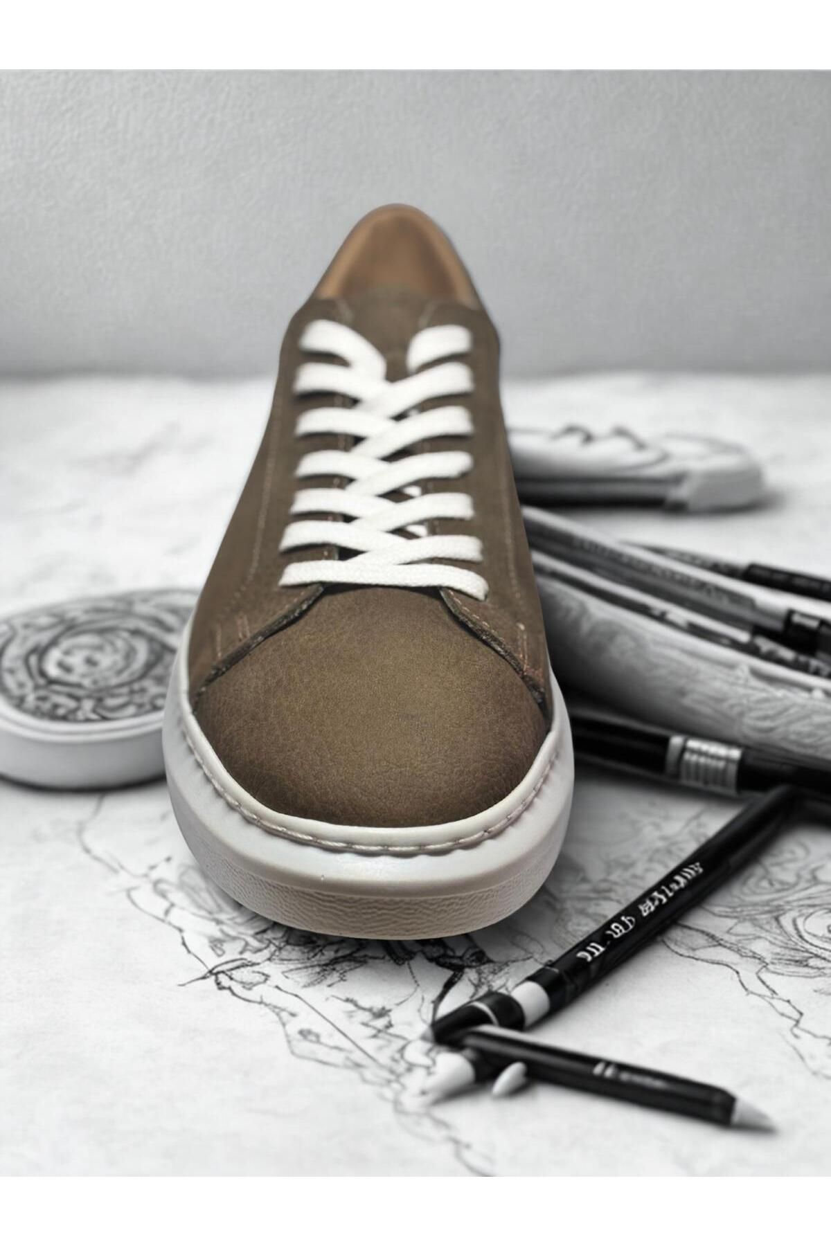 crybrands Gerçek deri Loccomotive Model H1YPMNÇ erkek deri sneaker