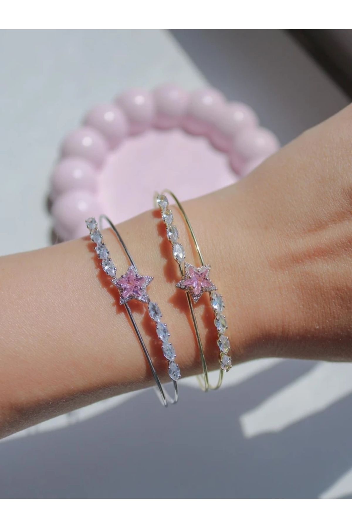 Reorah Collection Pink star Aura Bileklik