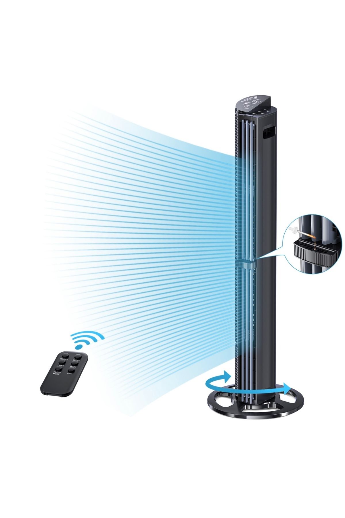 DLC GROUP DLC KULE TİPİ VANTİLATÖR 75W KUMANDALI