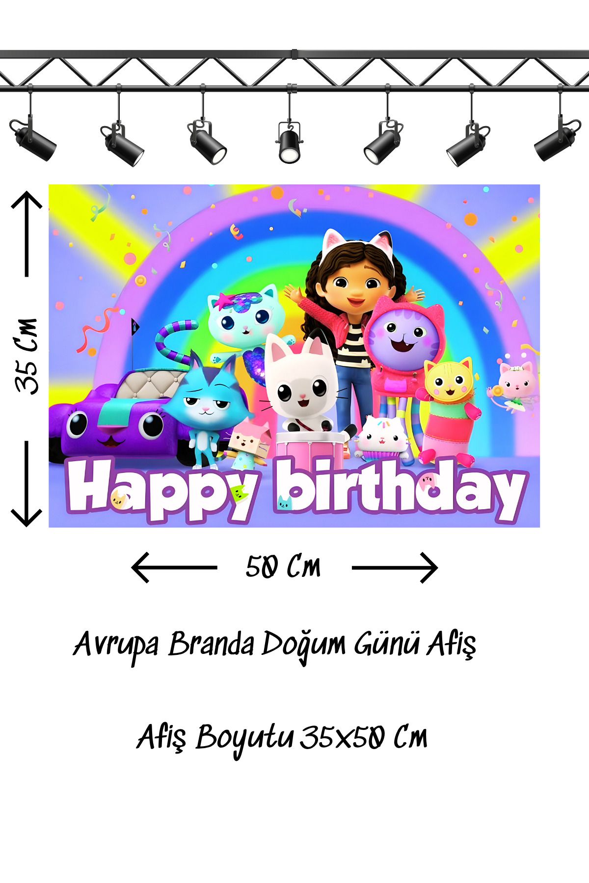 snowparty Doğum Günü Afişi Poster Avrupa Branda 35x50 Cm