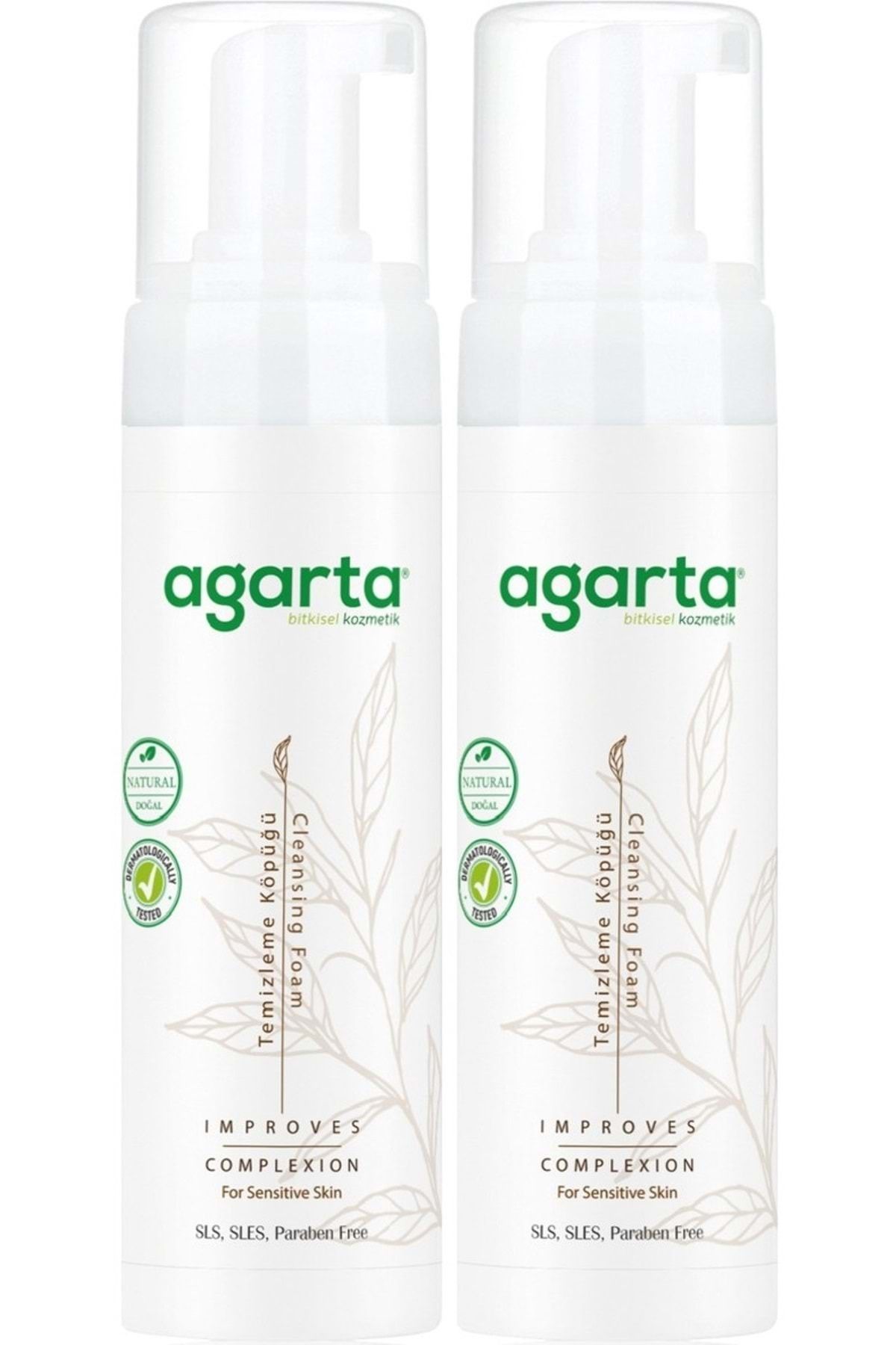 Agarta Doğal Yüz Temizleme Köpüğü 225ML (2 Li Set)
