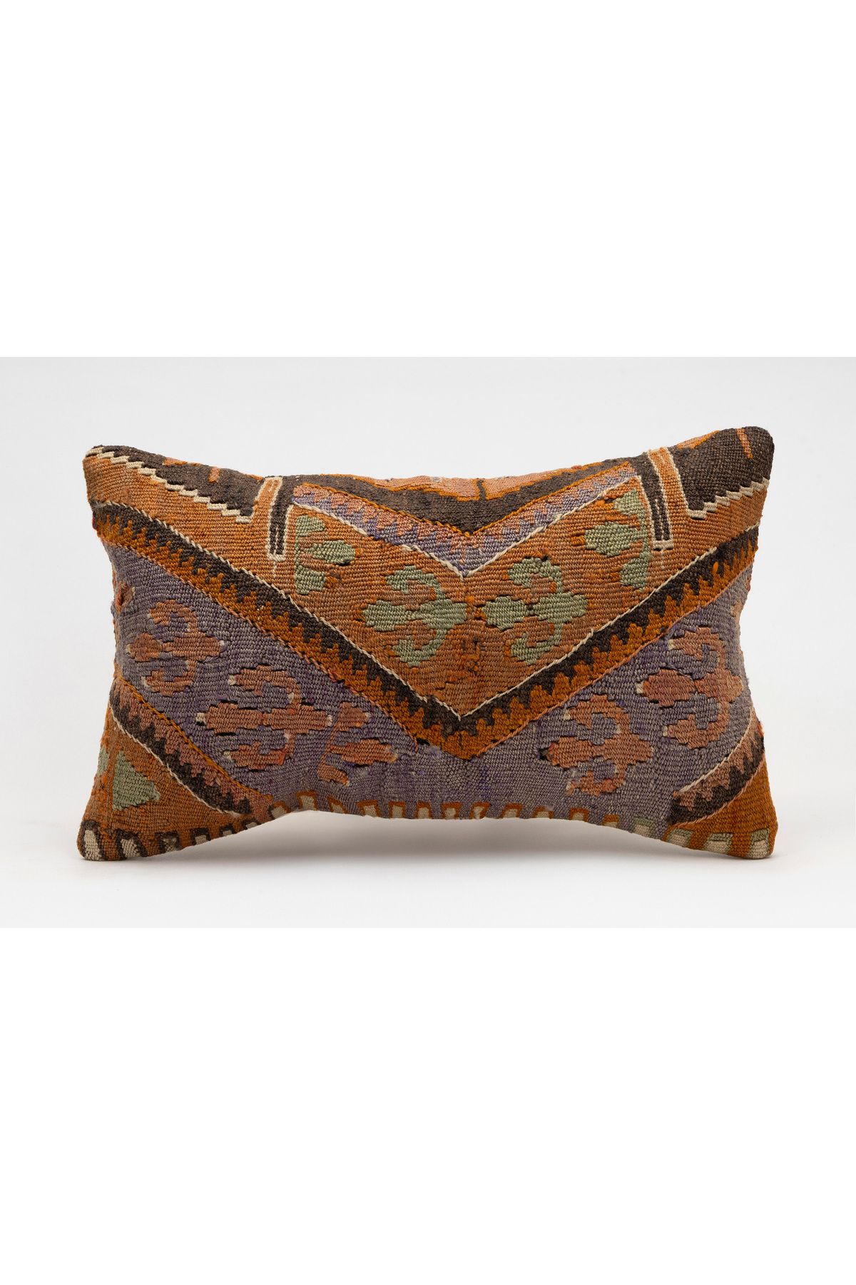 Kilim Whole Sale El Yapımı Kilim'den Yapılmış Vintage Kırlent Kılıfı, Yün, 30x50 Cm