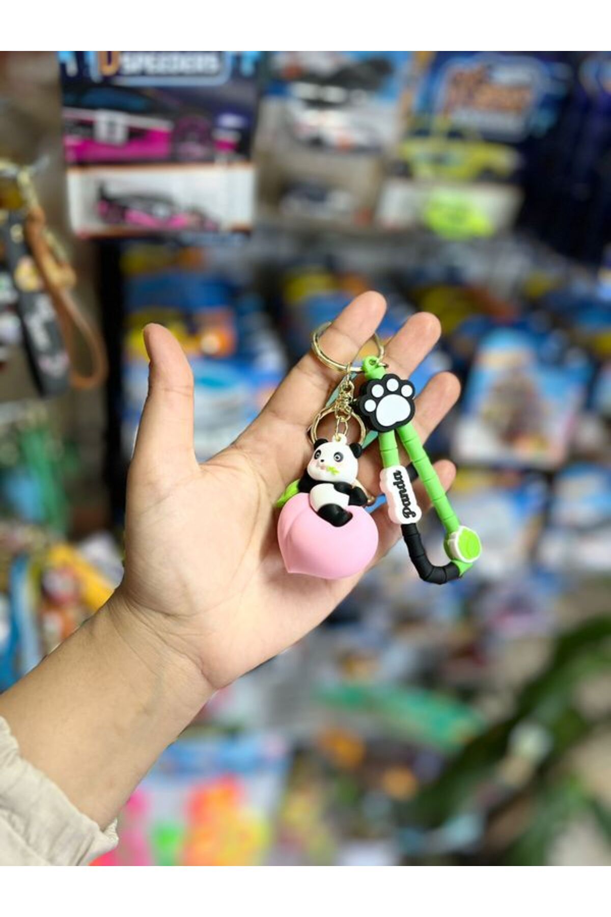 EyER Shoping Sevimli Panda Anahtarlık VİP Kalite Pembe