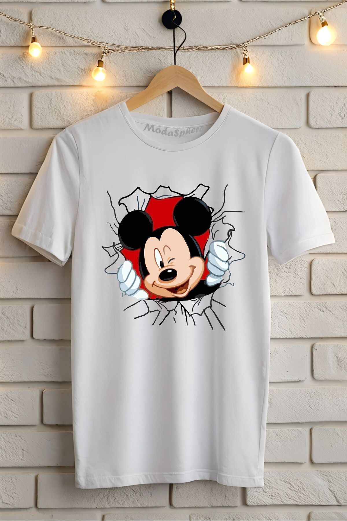 ModaSphere Baskılı Unisex Oversize Tişört