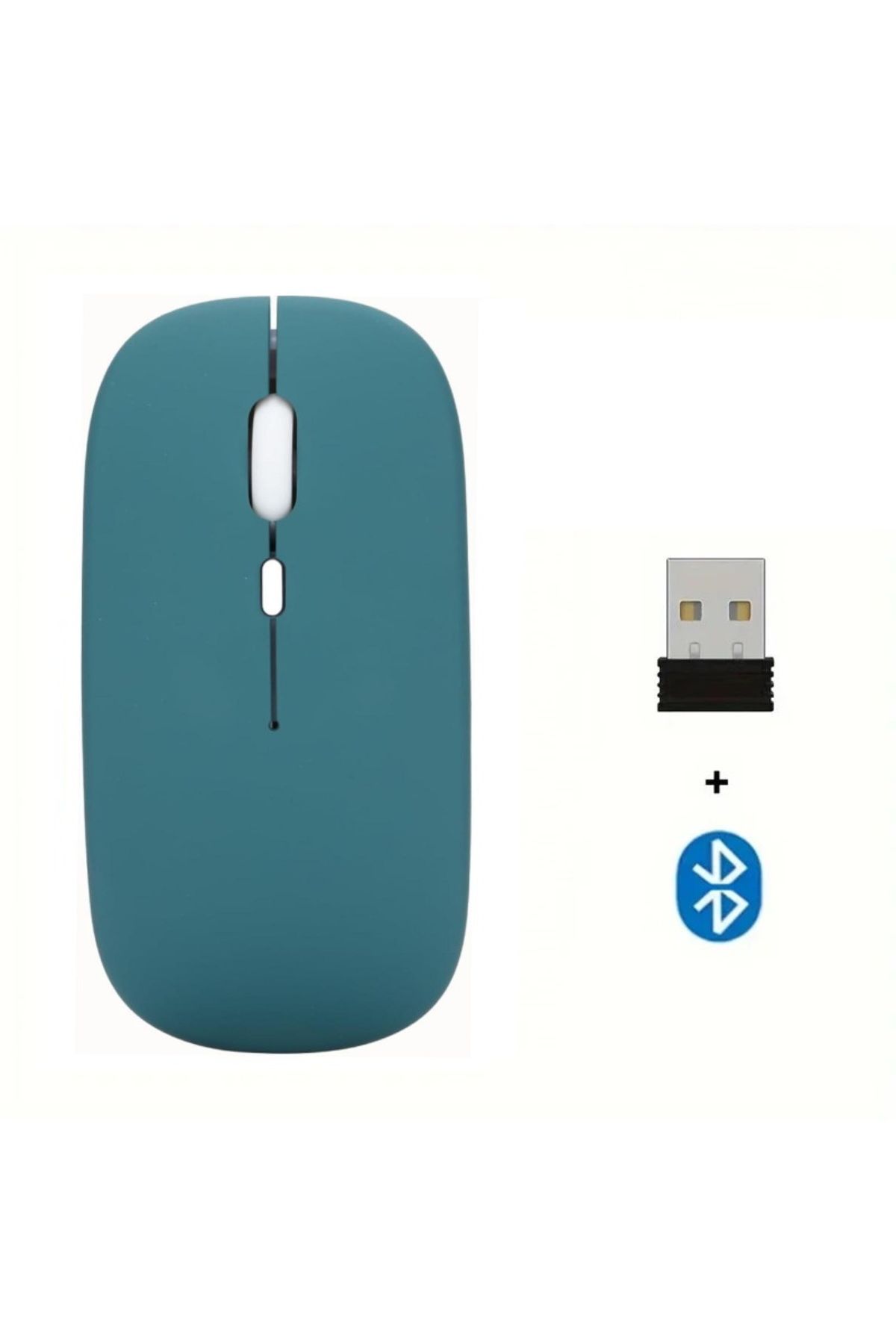 m.tk moveteck Tablet Telefon Laptop Windows Uyumlu Kablosuz Şarjlı Slim Renkli Bluetooth Mouse Fare