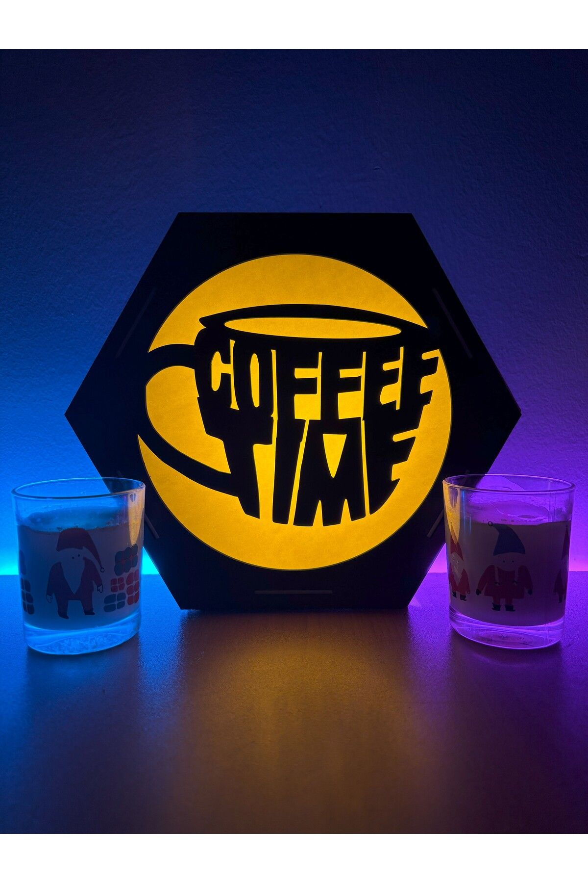 FOREVHOME Coffee Time Bardak Masaüstü Dekoratif Lamba