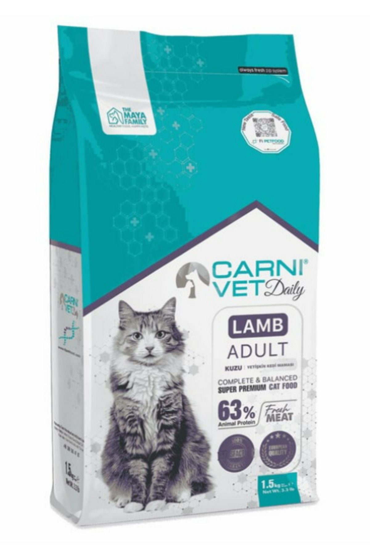 CARNİ VET CARNI VET DAILY KEDİ KUZU YETİŞKİN 1.5 KG