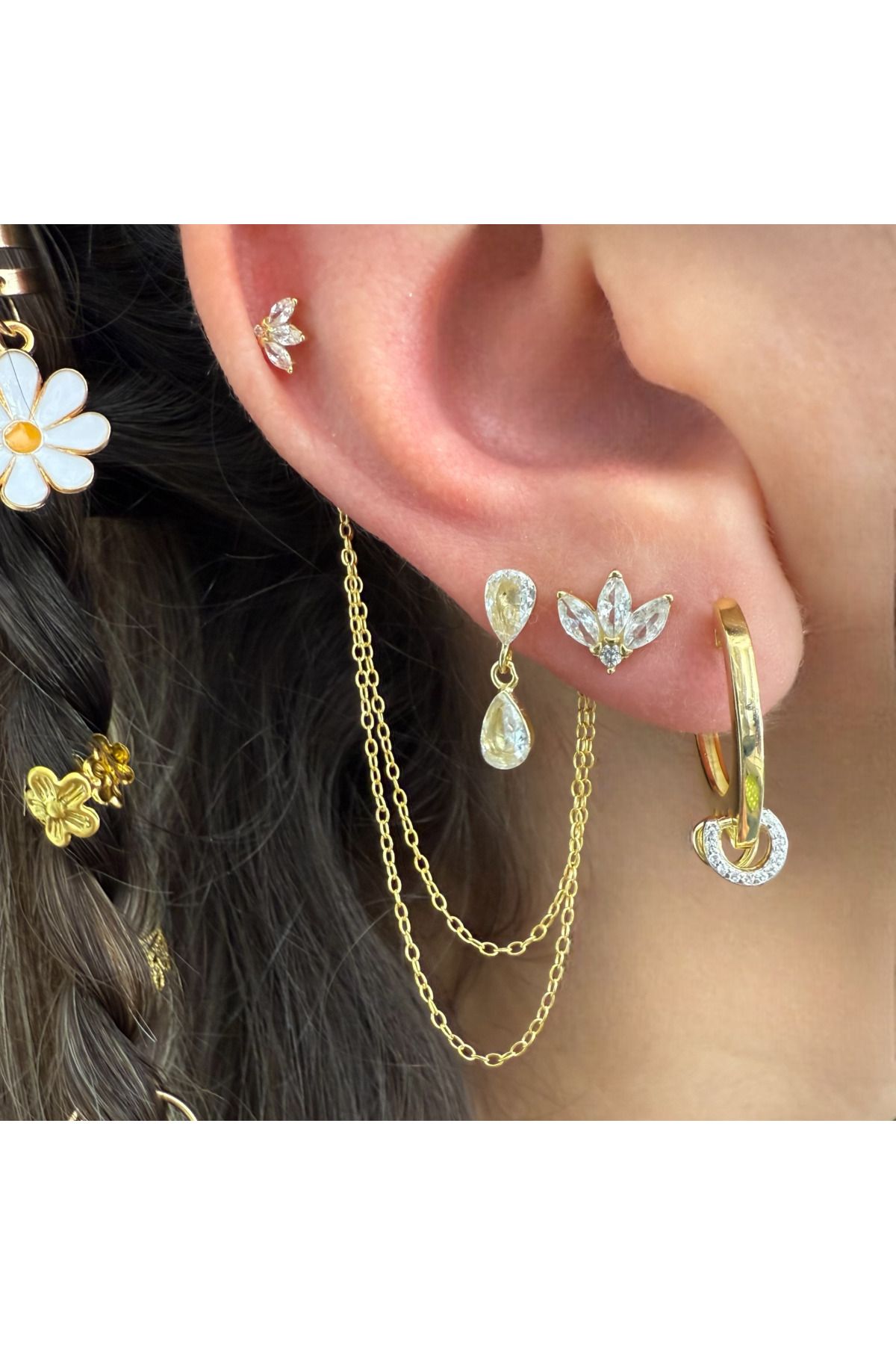 Saras Jewels Loop Halka Küpe