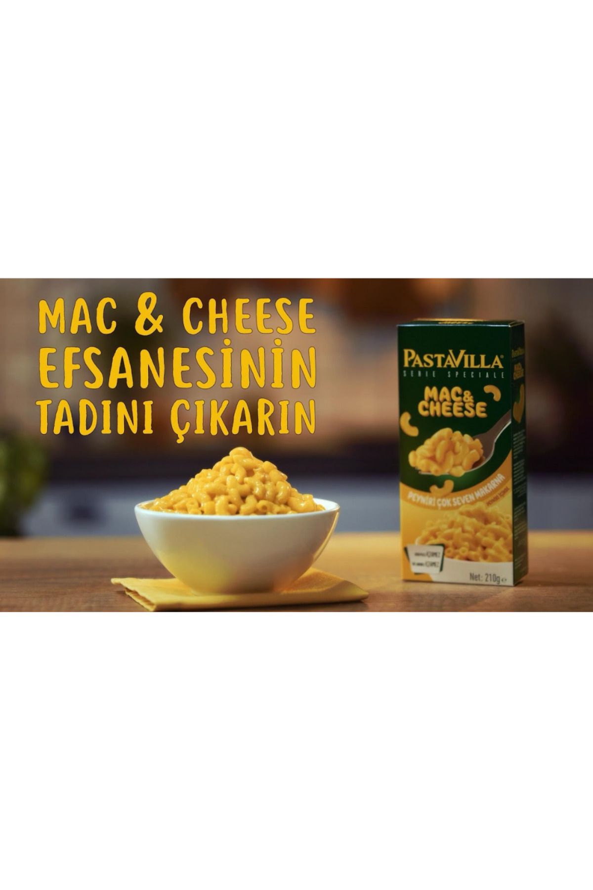 Pastavilla MAKARNA MAC&CHEESE KUTU 210 GR x 20 ADET