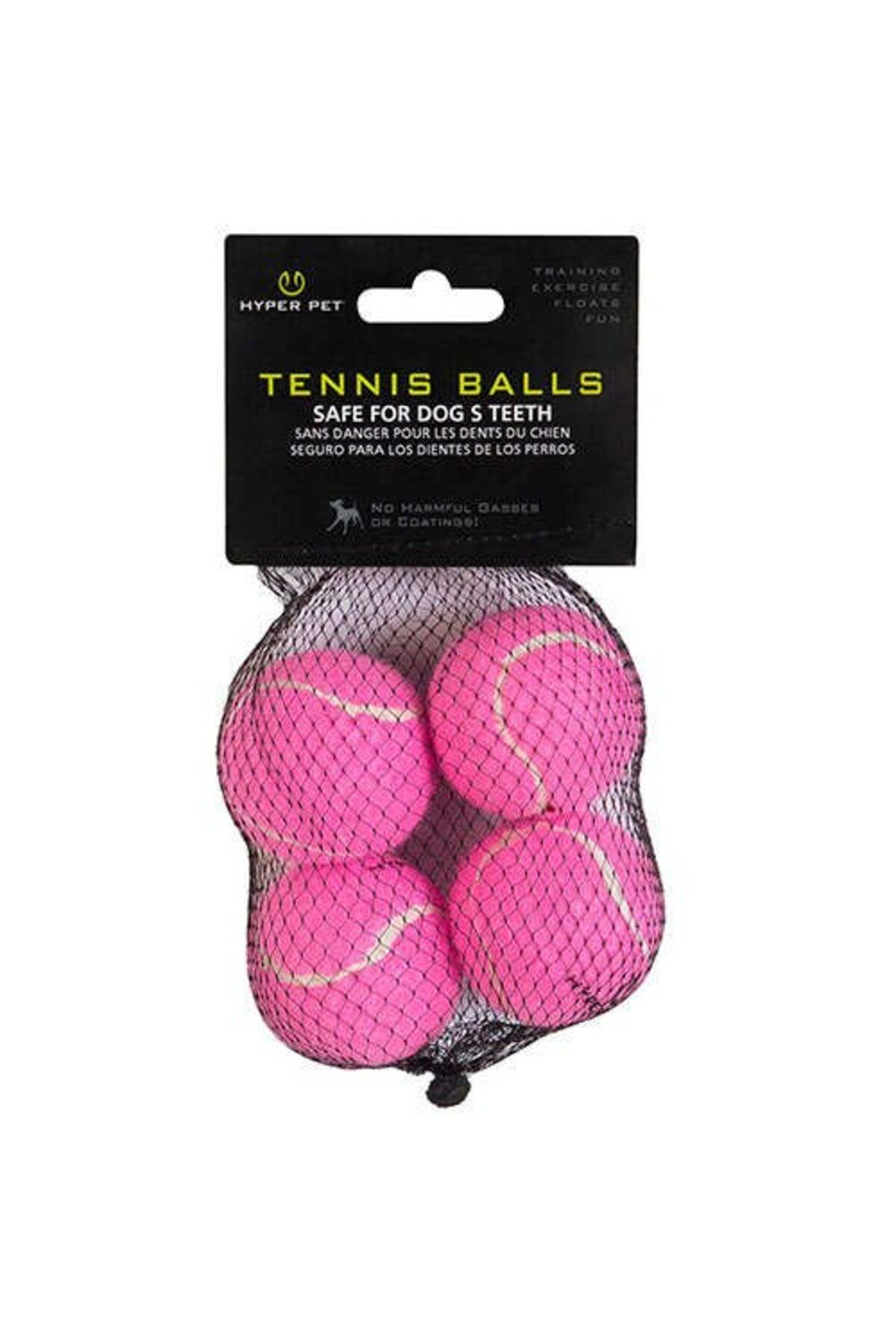 Hyper Pet 4'lü Pembe Tenis Topu (Küçük Boy)