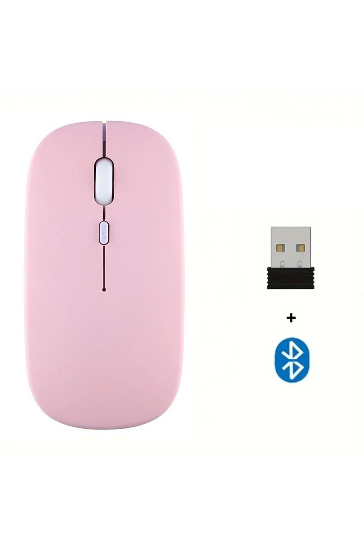 m.tk moveteck Tablet Telefon Laptop Windows Uyumlu Kablosuz Şarjlı Slim Renkli Bluetooth Mouse Fare