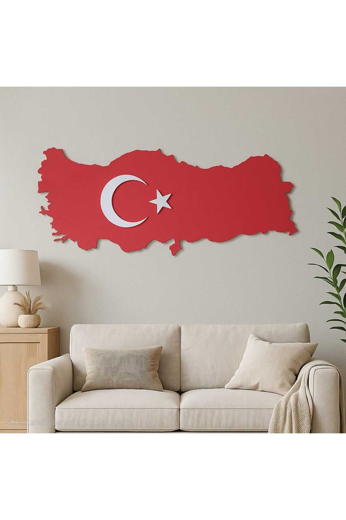evnoor - Strafor Söve Türkiye Haritası Şeklinde İç Ve Dış Cephe Bayrak