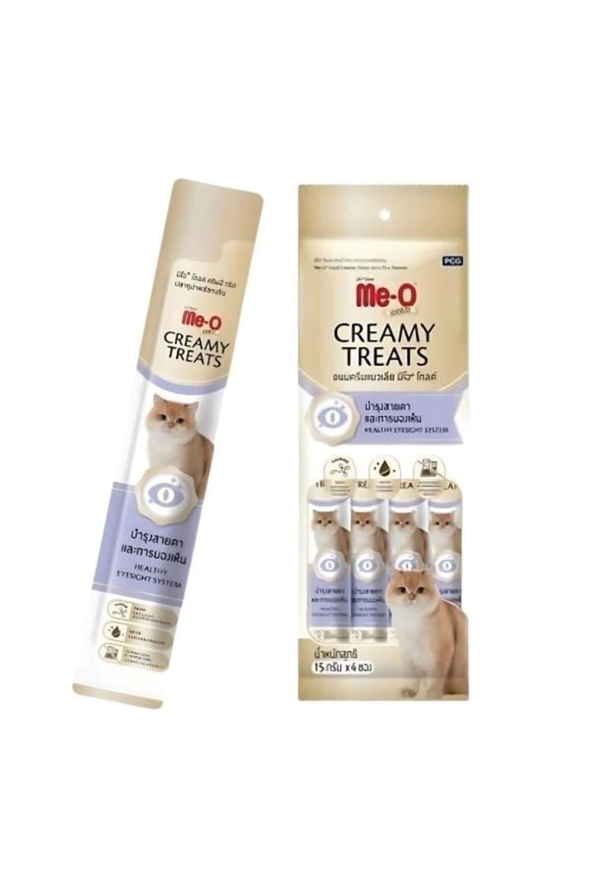 Generic Me-O Gold Creamy Ton Balıklı ve Taurinli Sıvı Kedi Ödül Maması 4 Adet 15 Gr