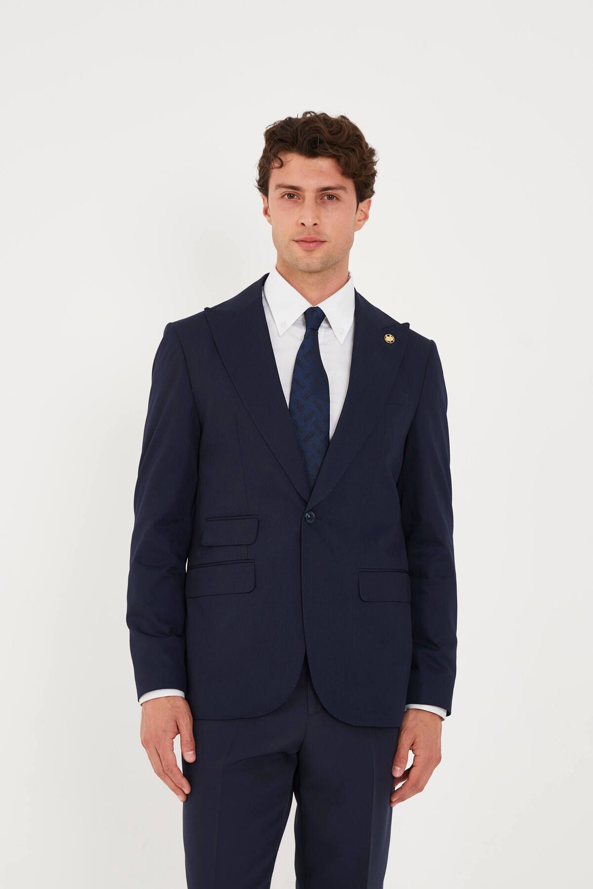 The Tailor Classics Bilet Cepli Çift Yırtmaçlı Blazer Ceket
