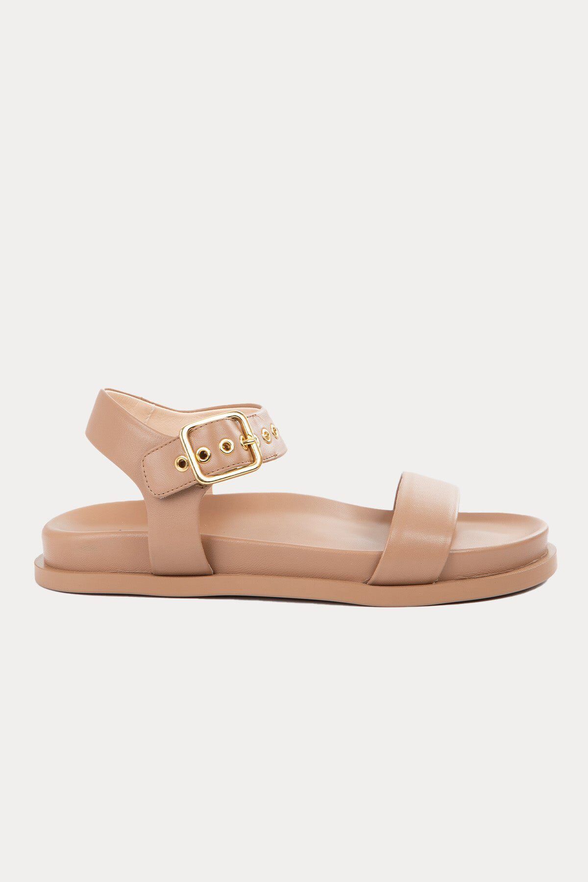 AGL Cristina Strap Metal Tokalı Deri Sandalet