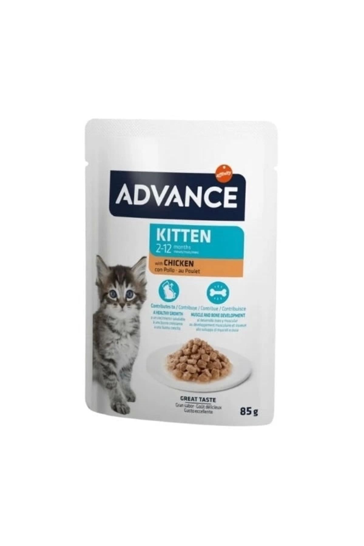 Generic Advance Tavuklu Pouch Konserve Yavru Kedi Maması 85 Gr