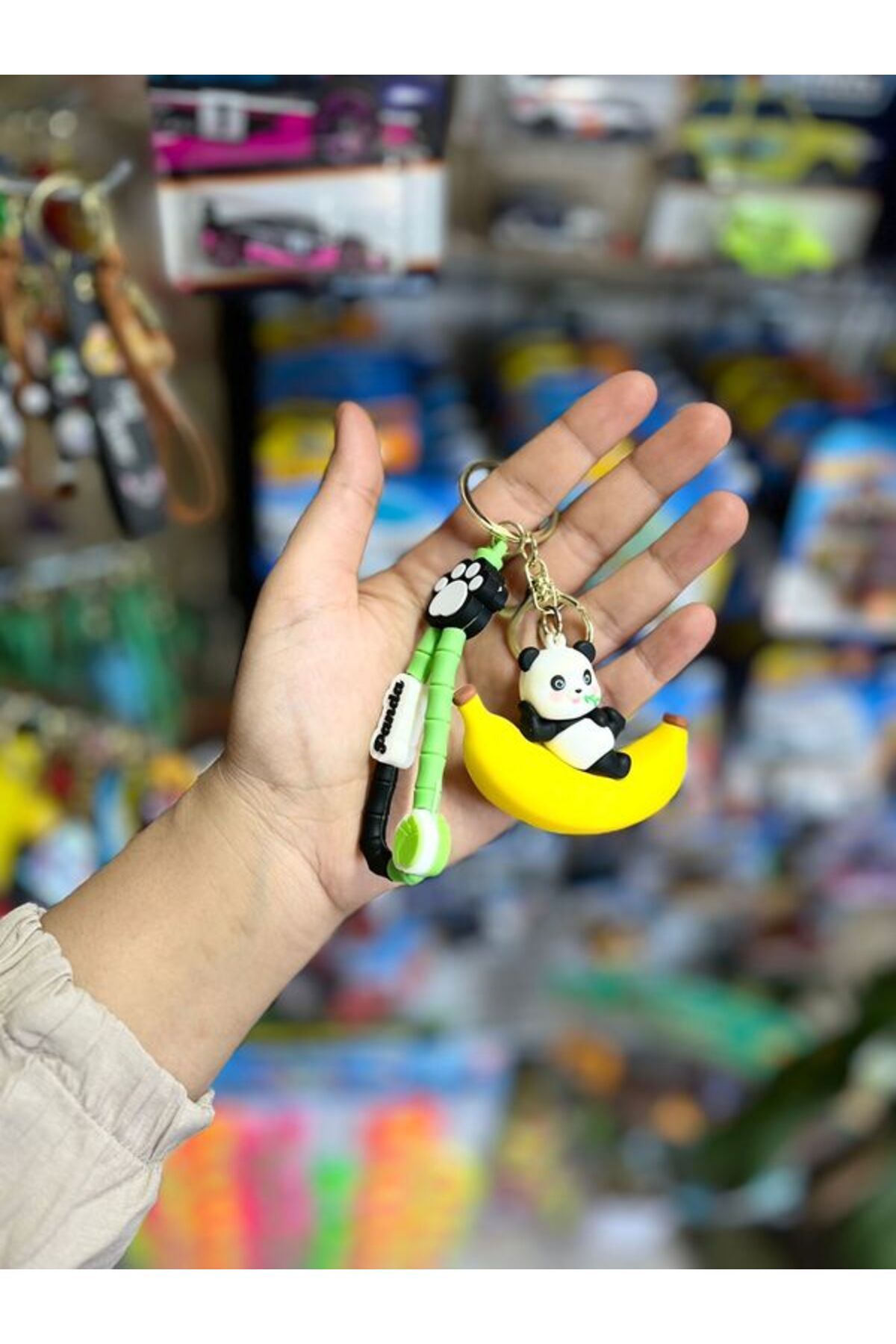 EyER Shoping Sevimli Panda Anahtarlık VİP Kalite Sarı